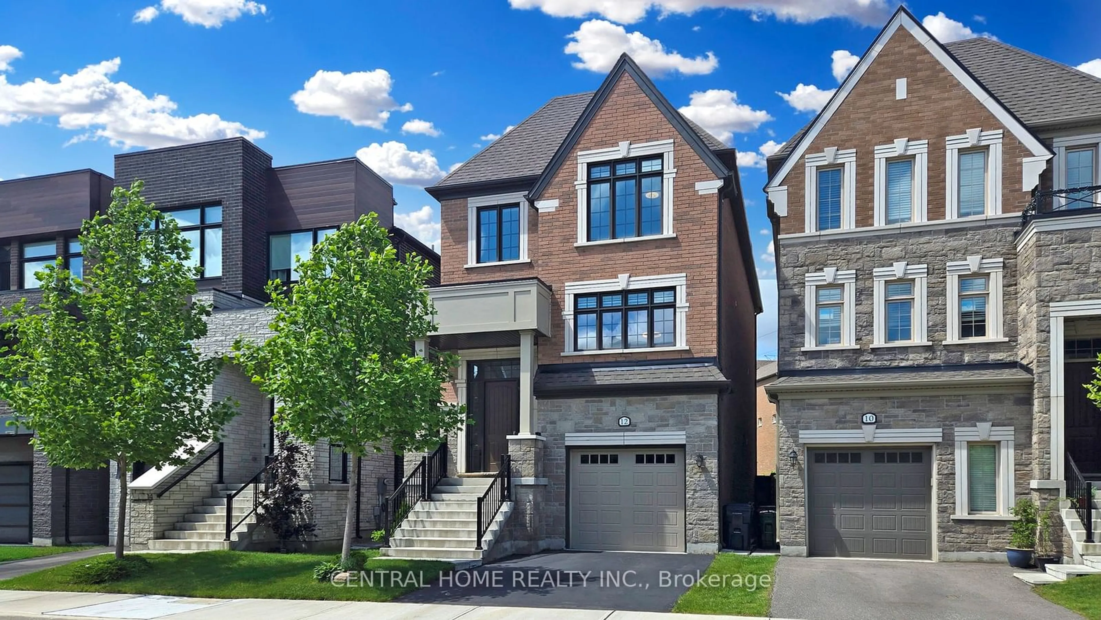 Home with brick exterior material for 12 Chimney Swift Crt, Toronto Ontario M9B 0C6