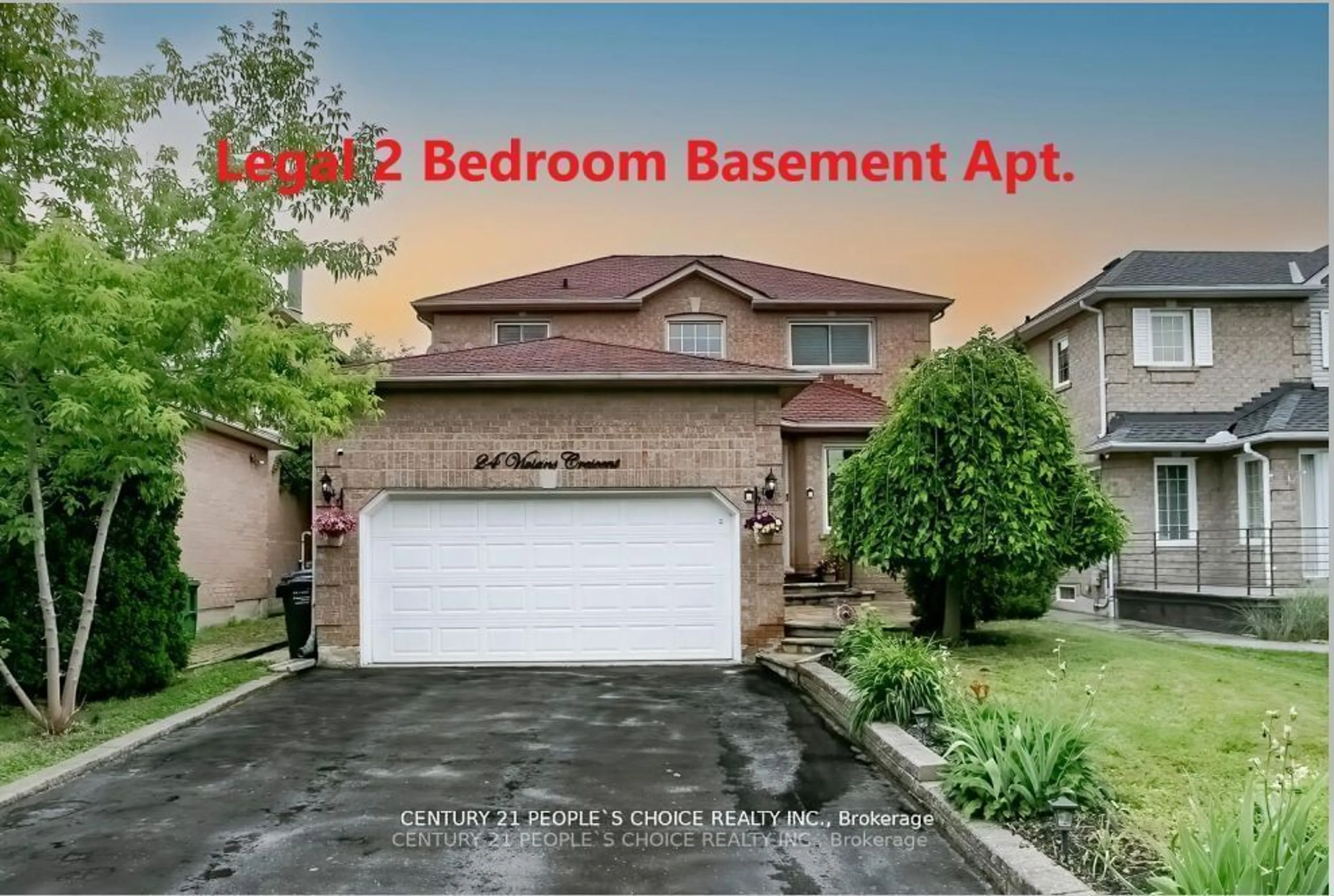 Frontside or backside of a home for 24 Vivians Cres, Brampton Ontario L6Y 4V1