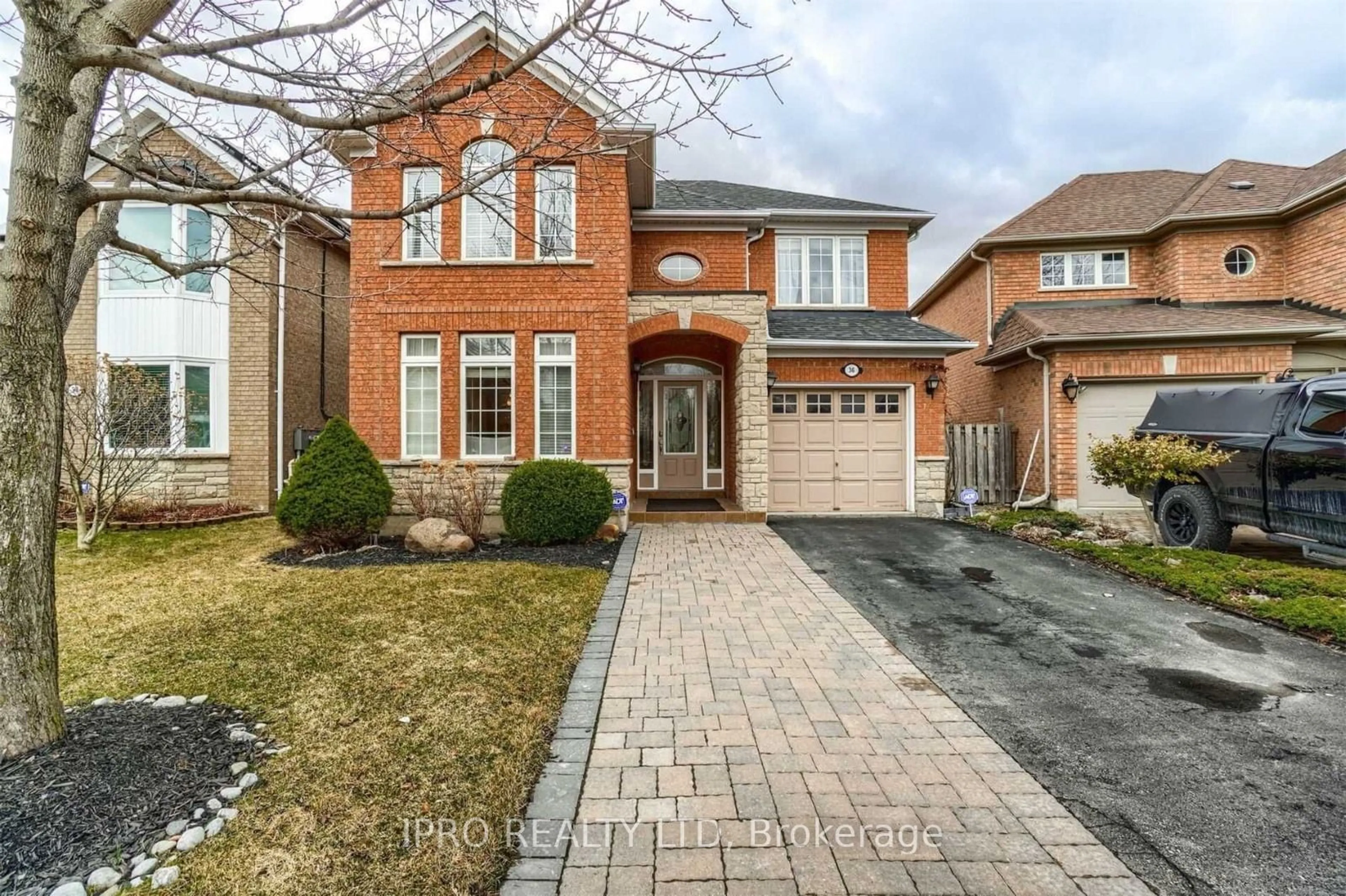 Home with brick exterior material for 36 Brambirch Cres, Brampton Ontario L7A 1V1