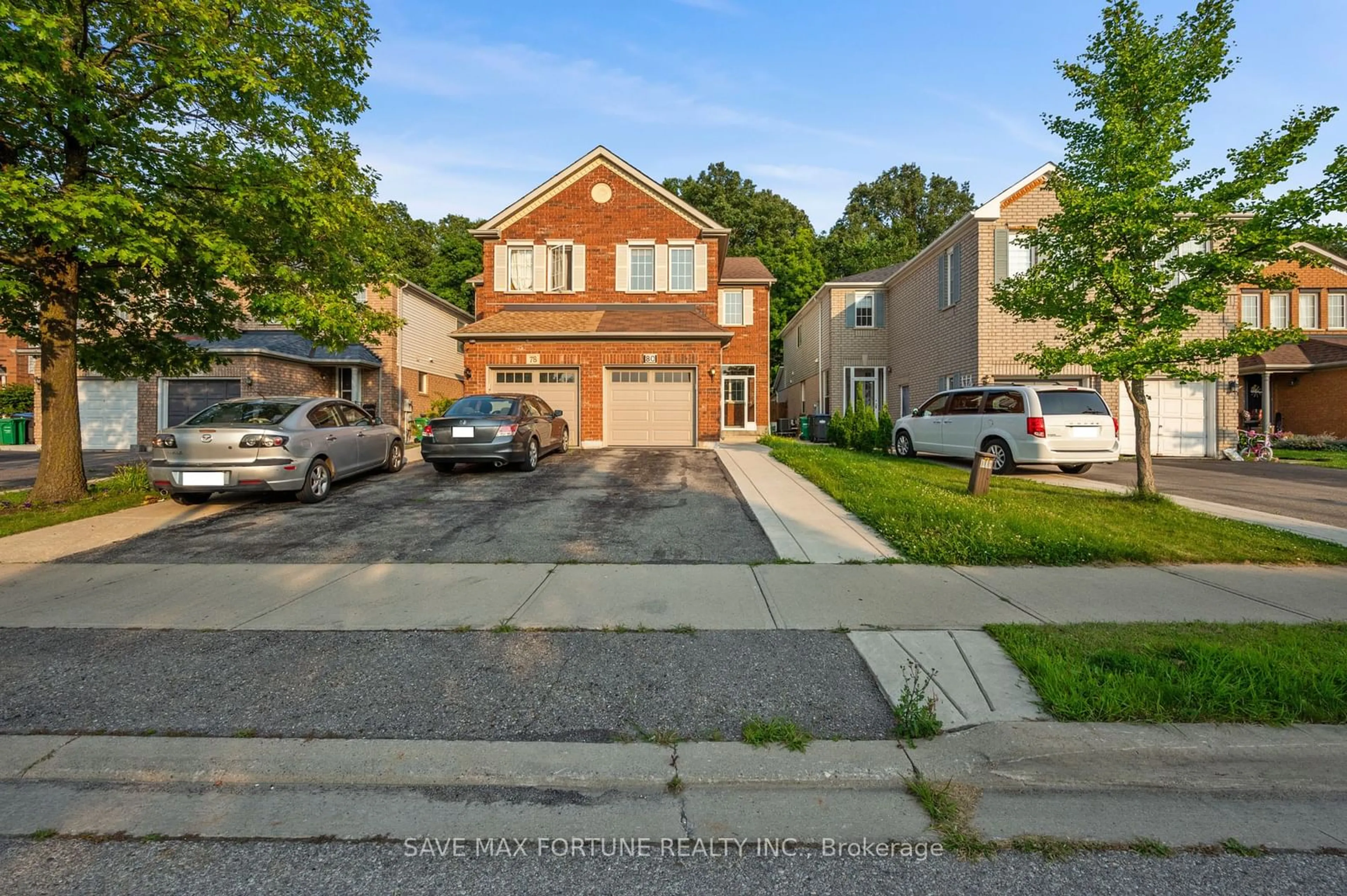 A pic from exterior of the house or condo, the street view for 80 Bunchberry Way, Brampton Ontario L6R 2E8