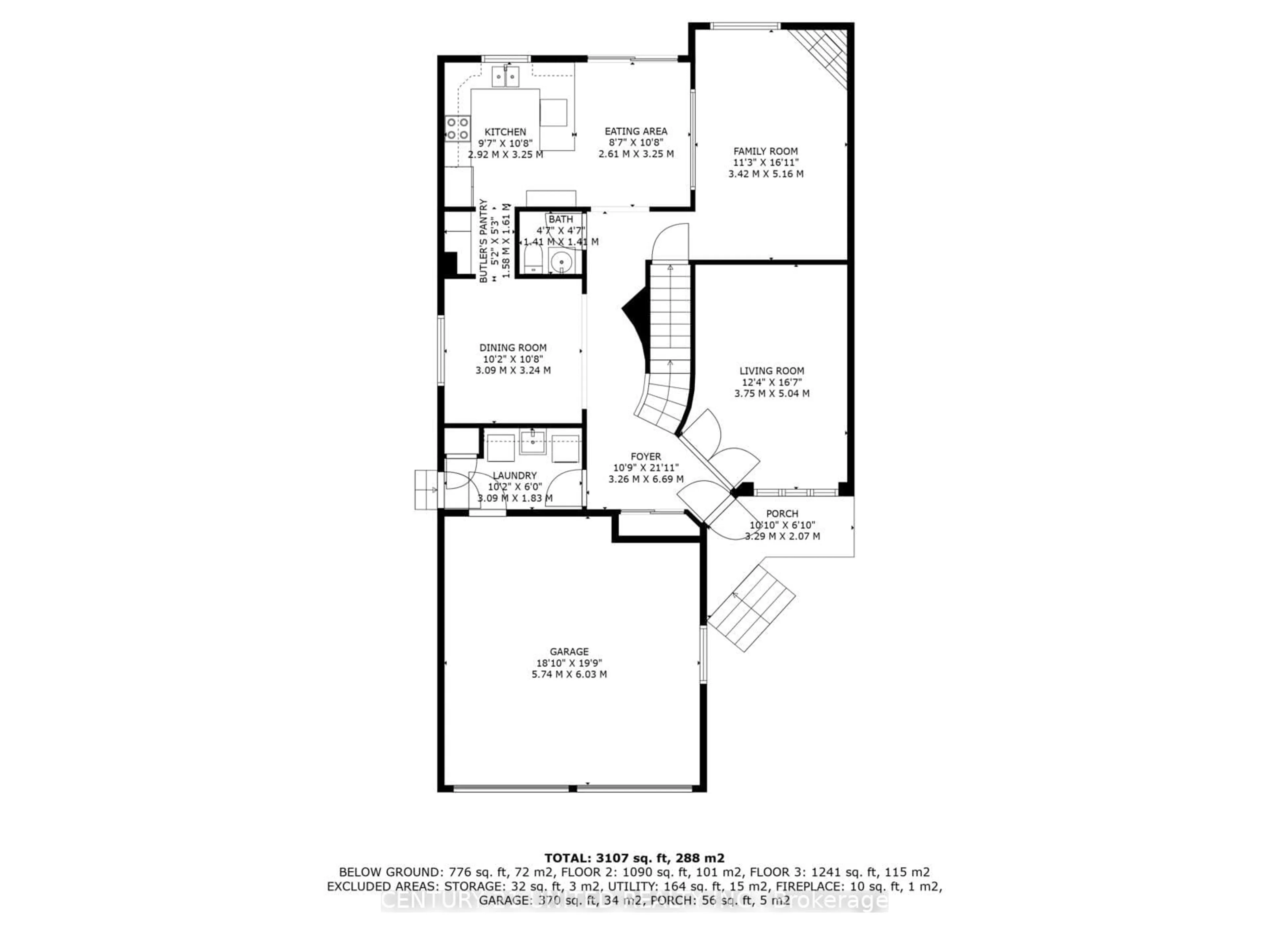 Floor plan for 8 Killaloe Cres, Halton Hills Ontario L7G 5N1