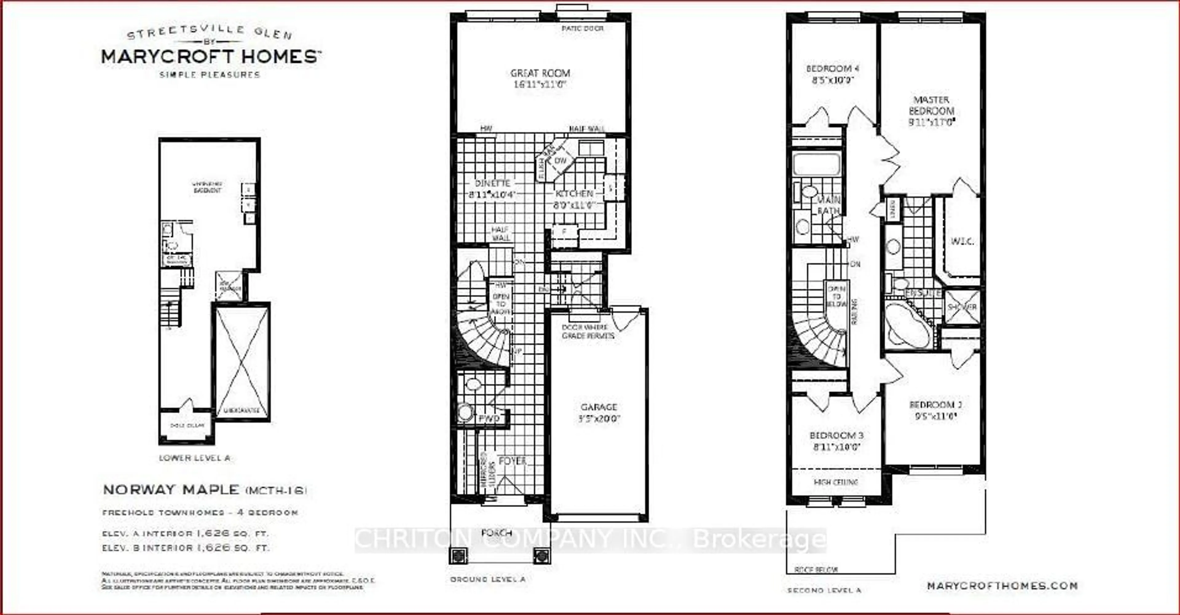 Floor plan for 35 Coastline Dr, Brampton Ontario L6Y 0T6