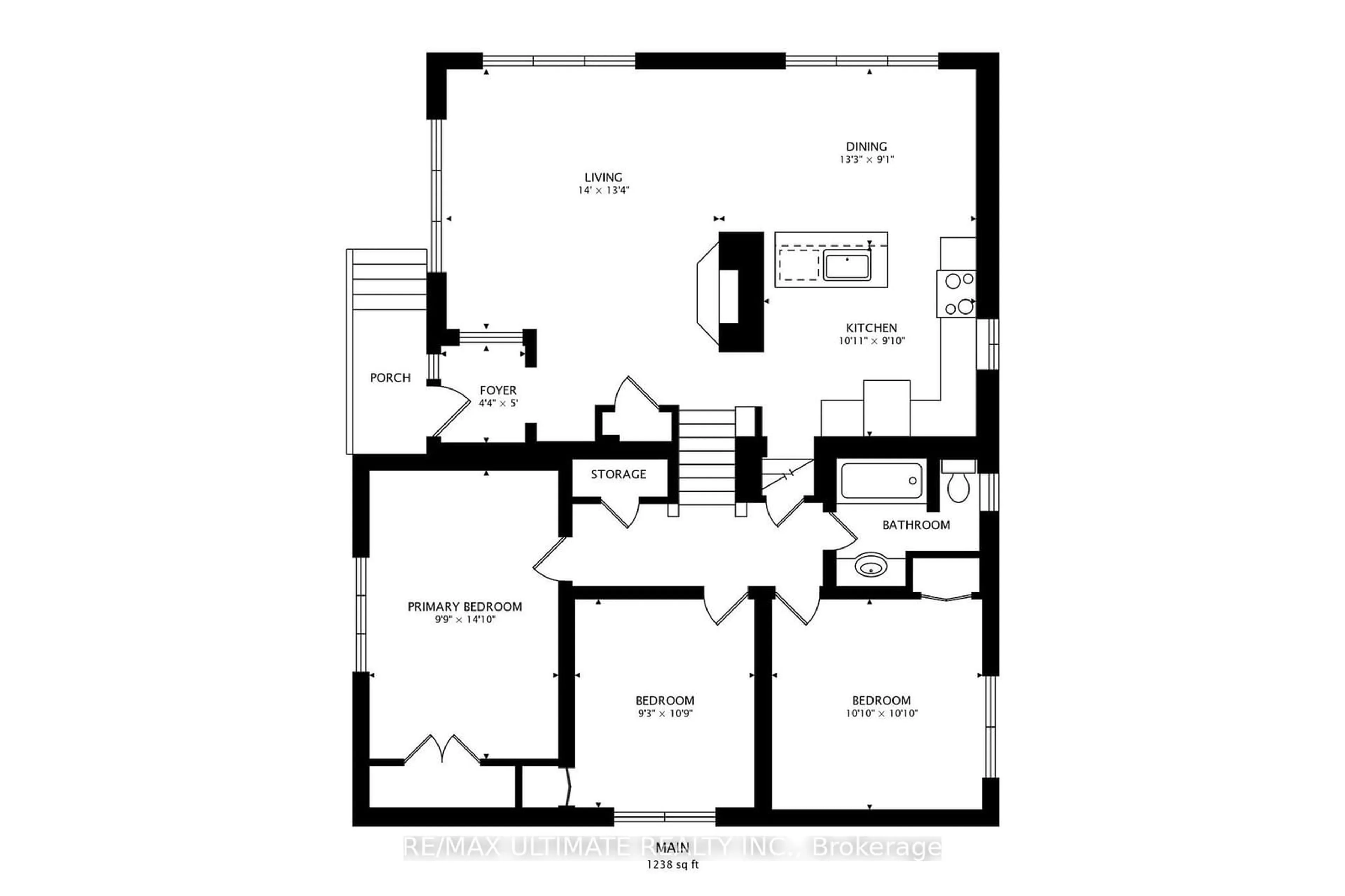 Floor plan for 216 Gary Dr, Toronto Ontario M9N 2M7