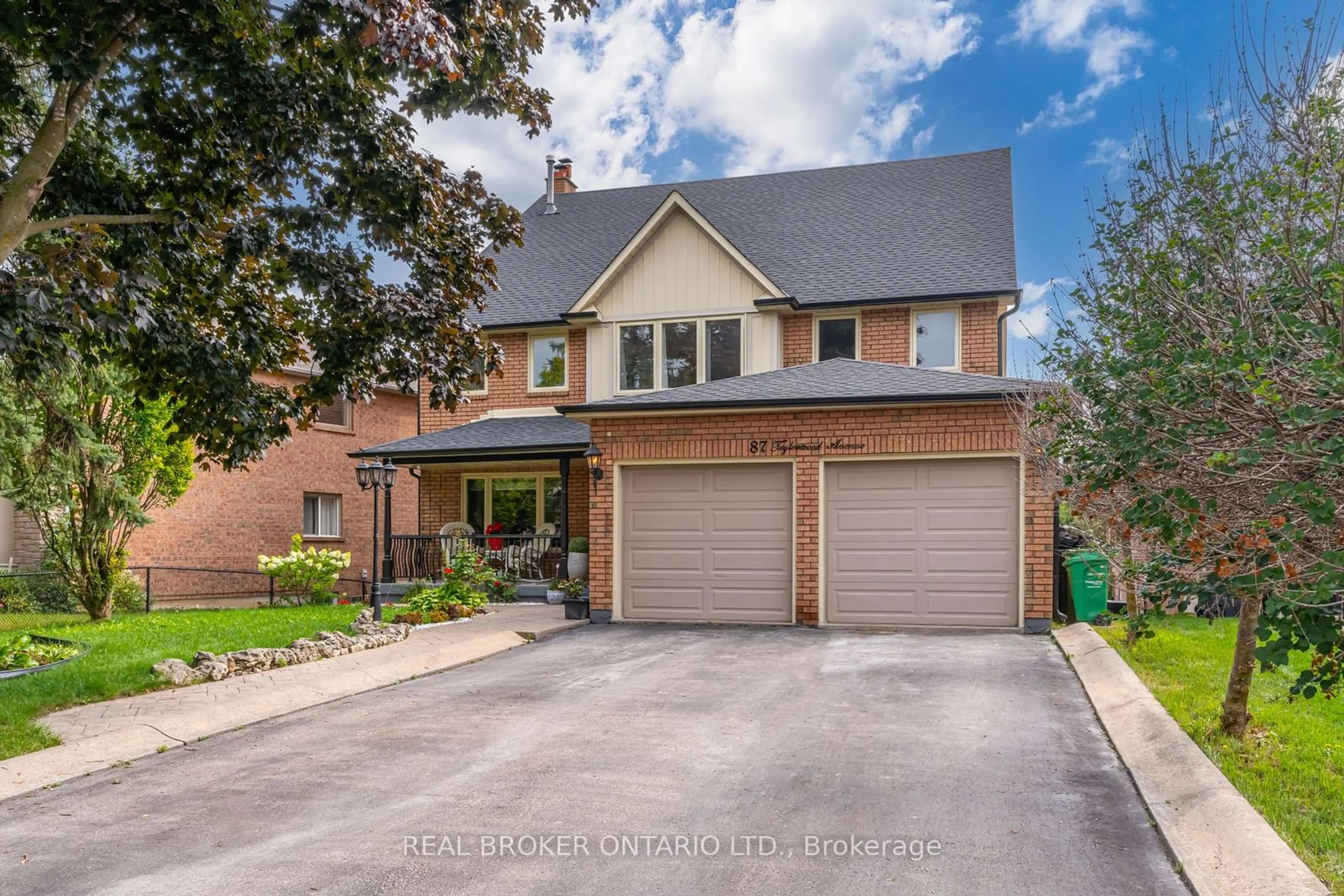 Home with brick exterior material for 87 Taylorwood Ave, Caledon Ontario L7E 1J6