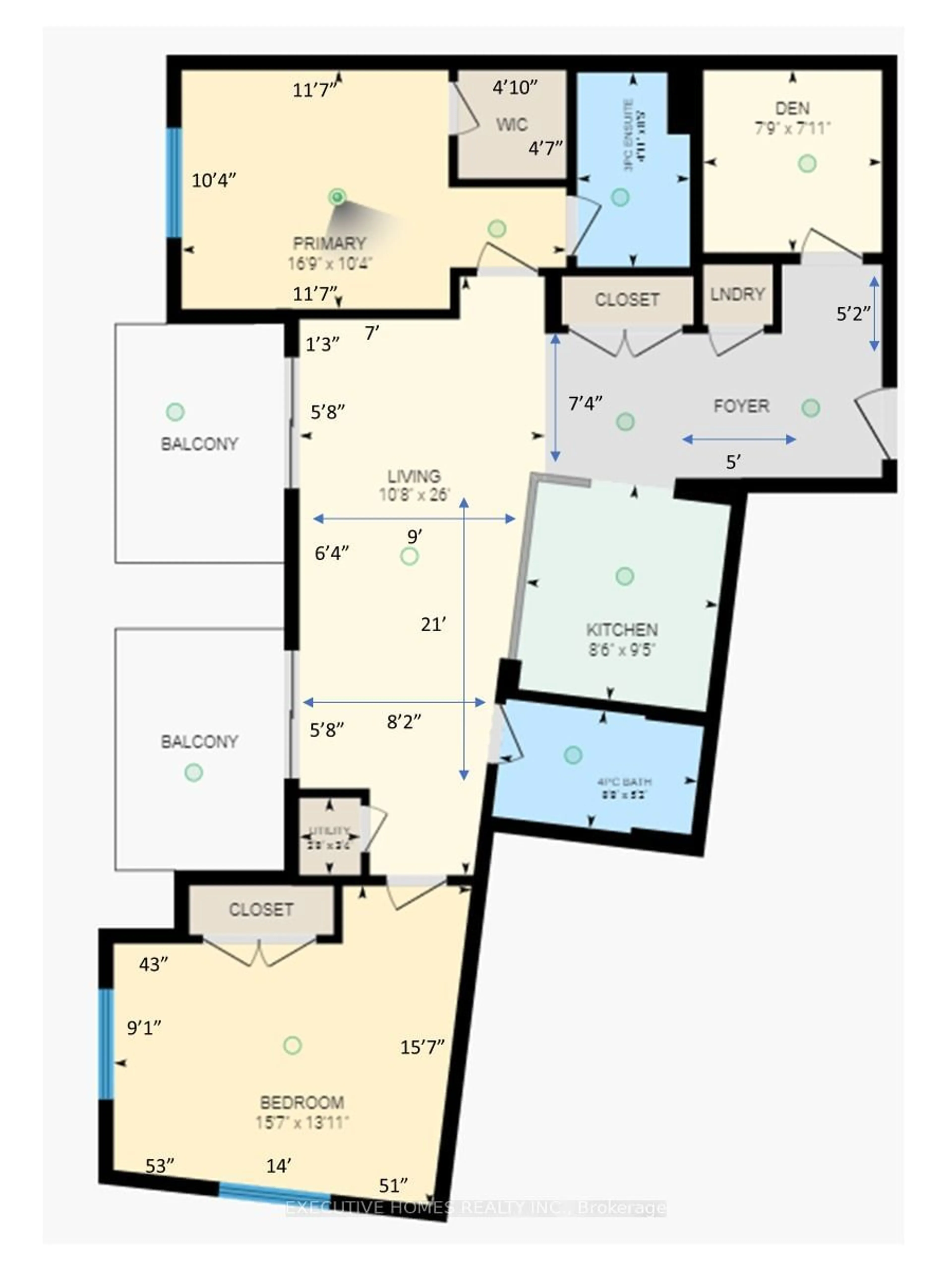 Floor plan for 610 Farmstead Dr #510, Milton Ontario L9T 8X5