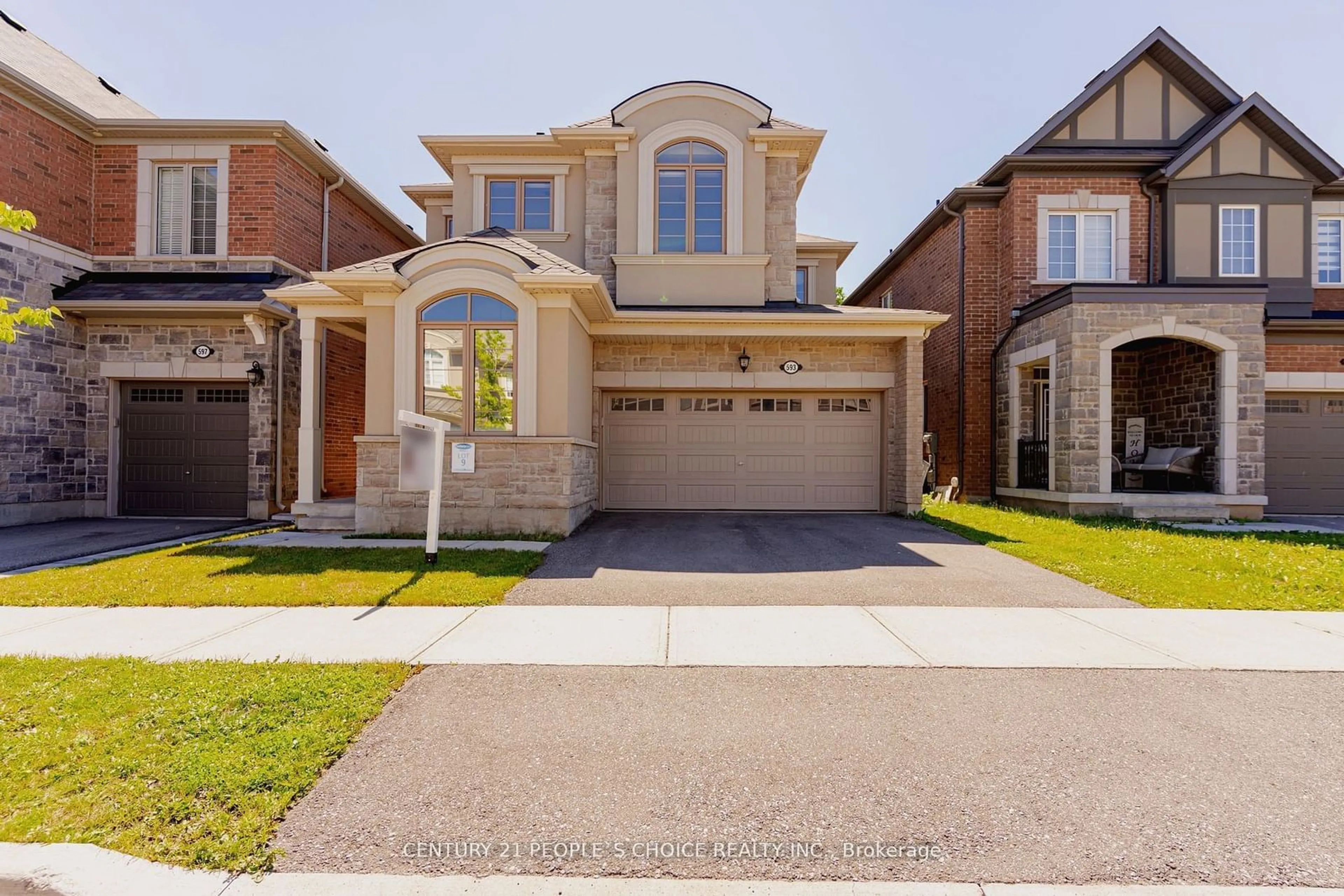 Frontside or backside of a home for 593 Juneberry Crt, Milton Ontario L9E 1M8