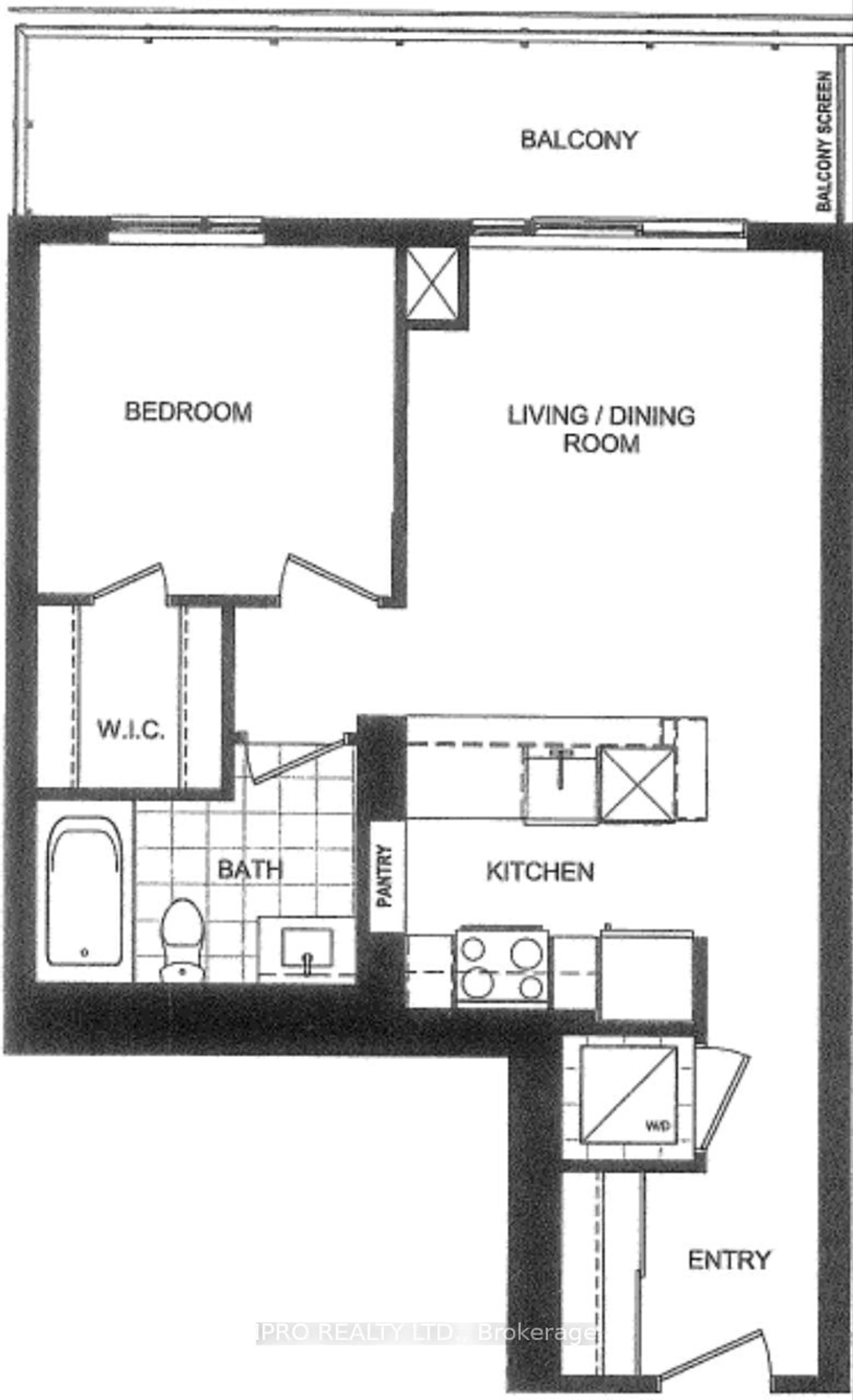 Floor plan for 2560 Eglinton Ave #801, Mississauga Ontario L5M 0Y3