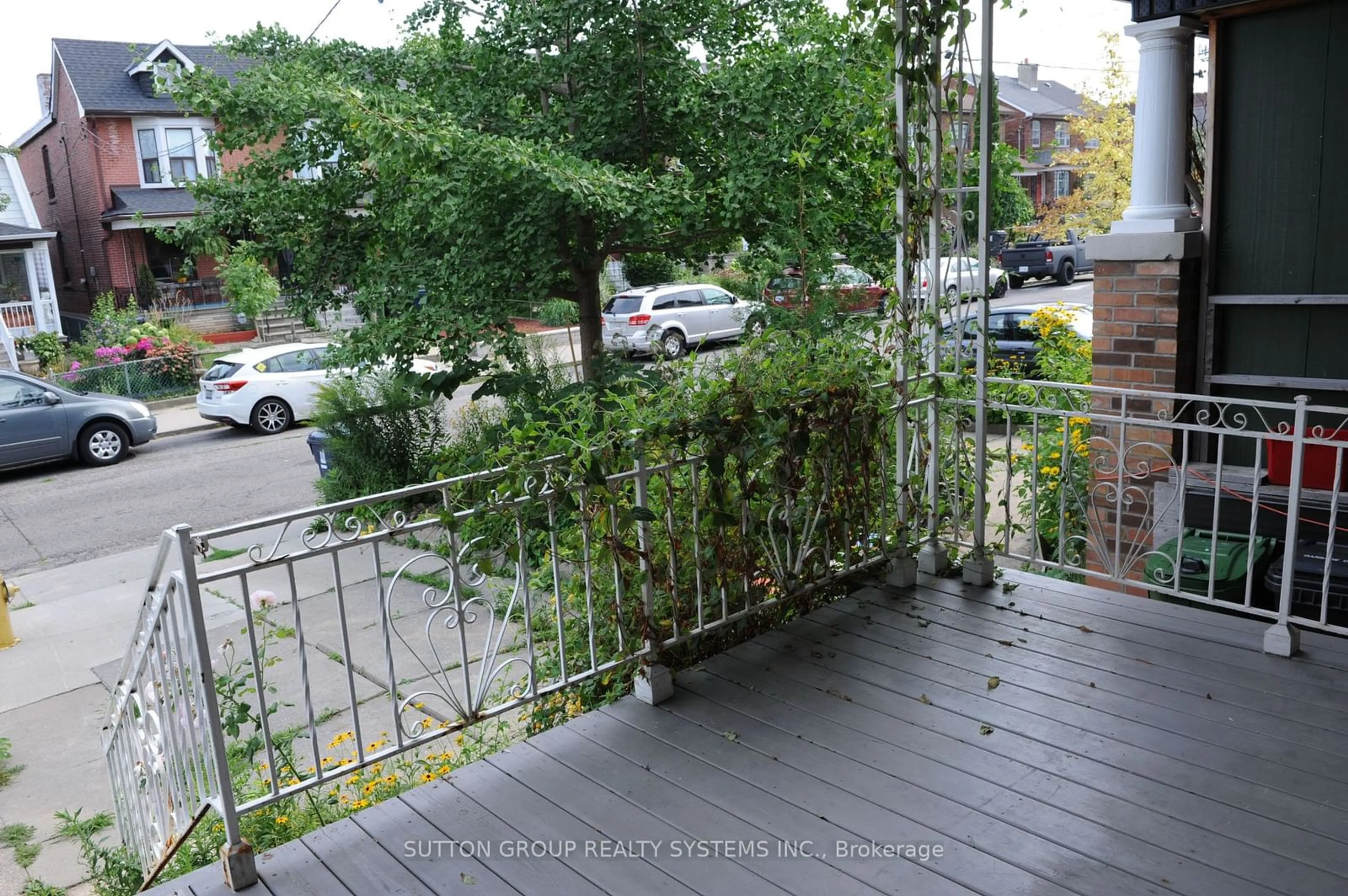 Balcony in the apartment, the street view for 24 Norton Ave, Toronto Ontario M6E 1E2