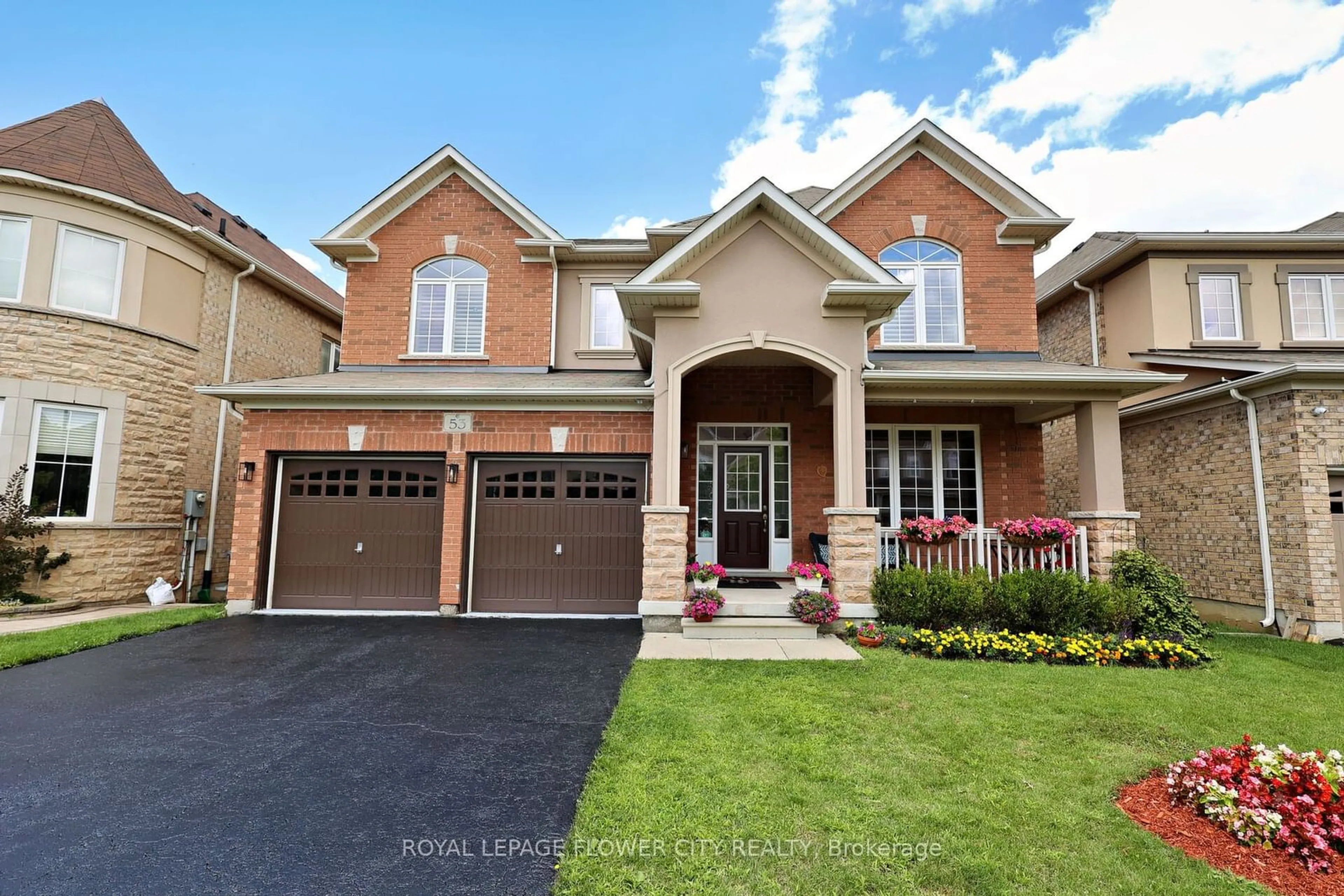 Home with brick exterior material for 53 Pathway Dr, Brampton Ontario L6X 0Z7