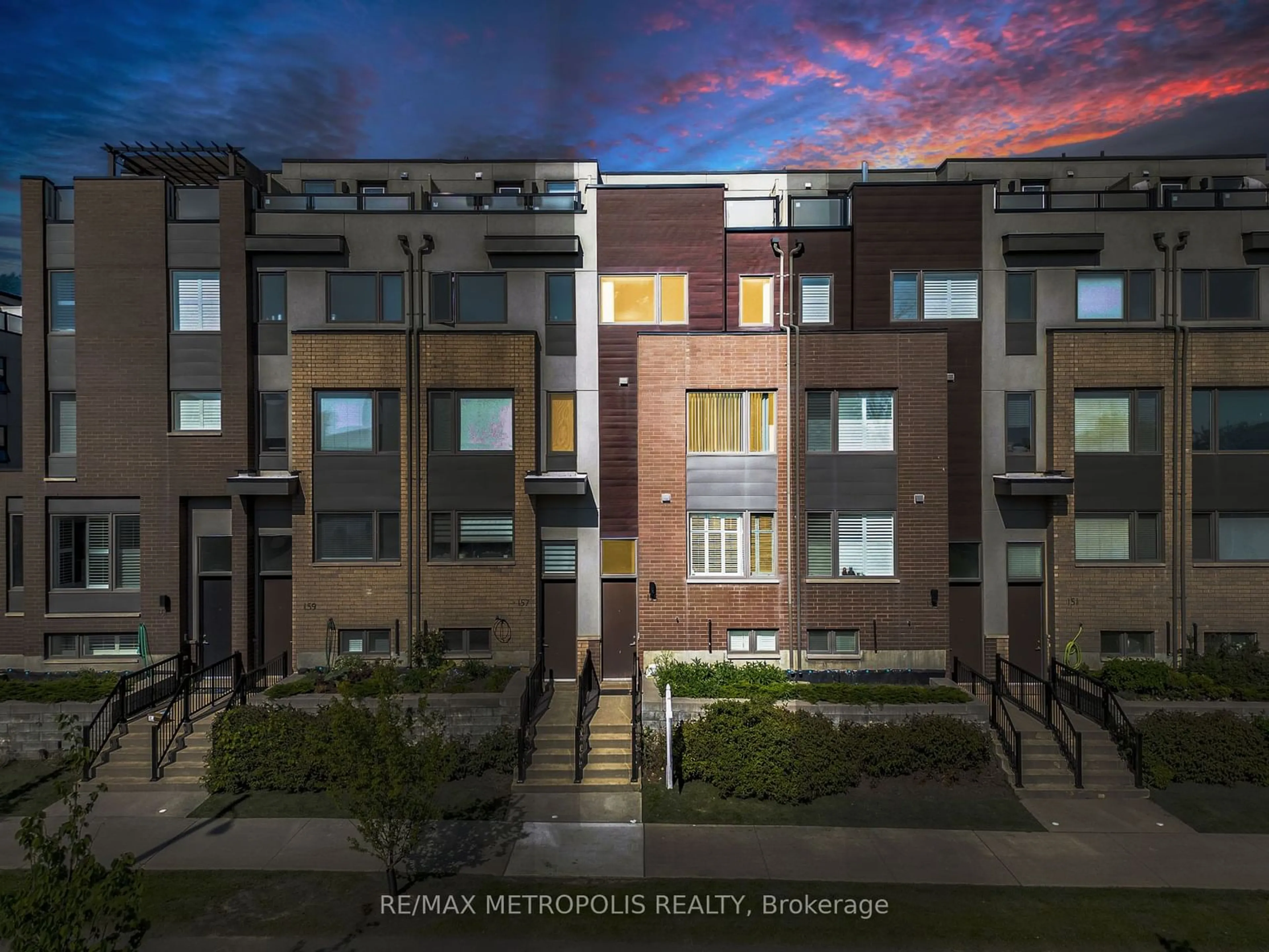 A pic from exterior of the house or condo, the front or back of building for 155 Stanley Greene Blvd, Toronto Ontario M3K 2B8