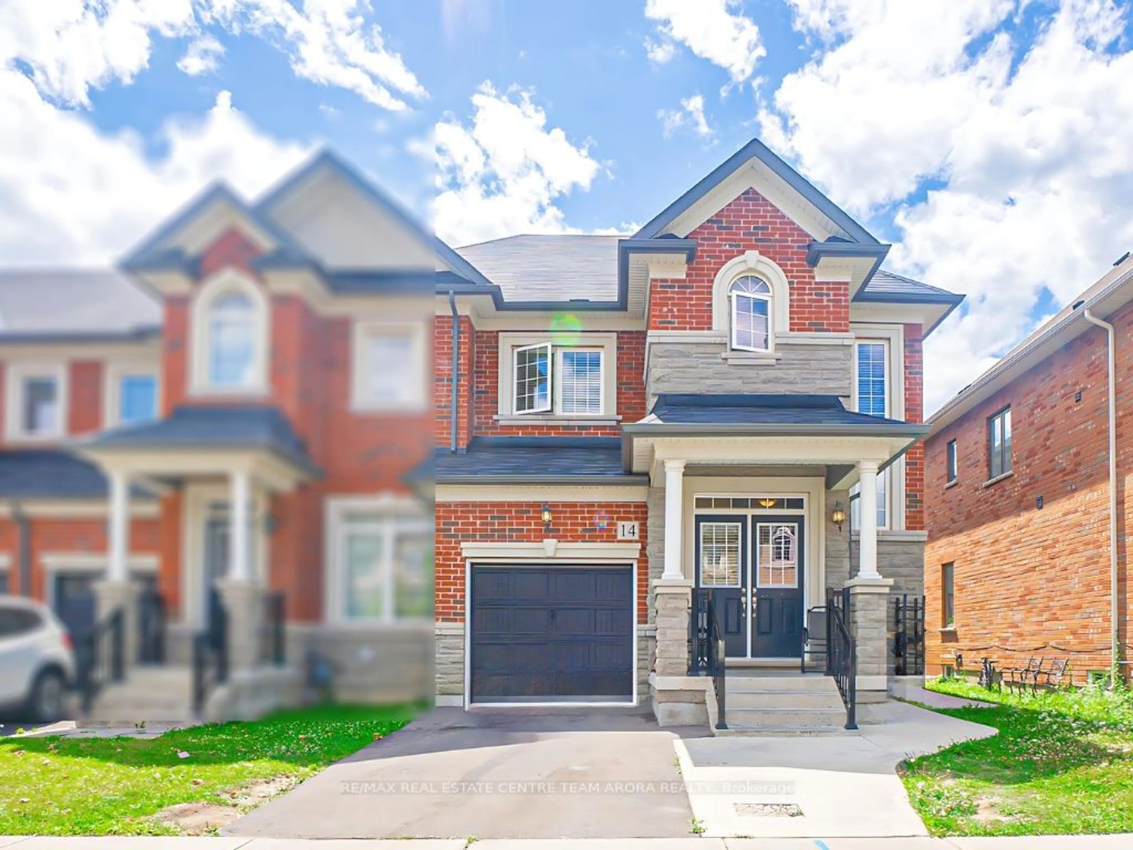 Home with brick exterior material for 14 Hines St, Brampton Ontario L7A 4X5