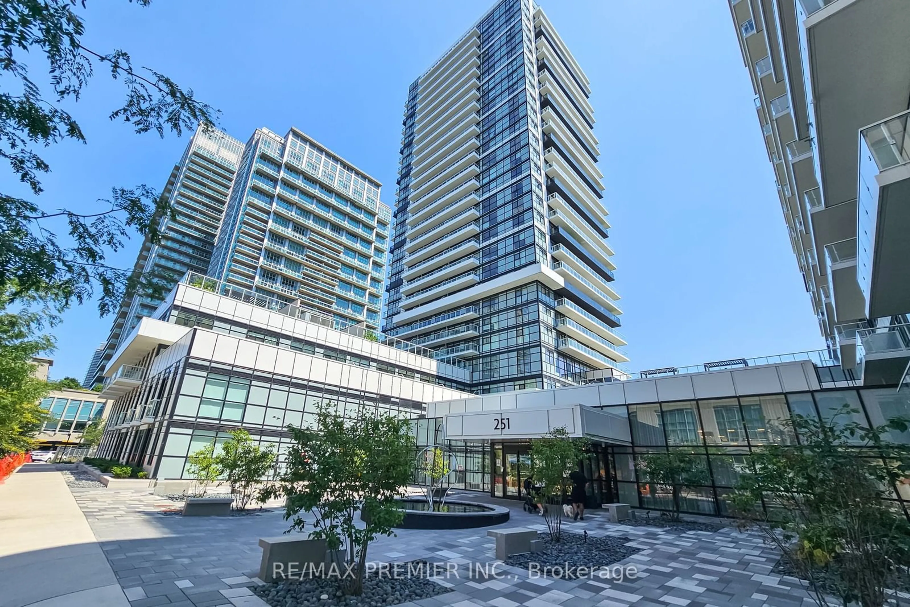 A pic from exterior of the house or condo for 251 Manitoba St #116, Toronto Ontario M8Y 4G9