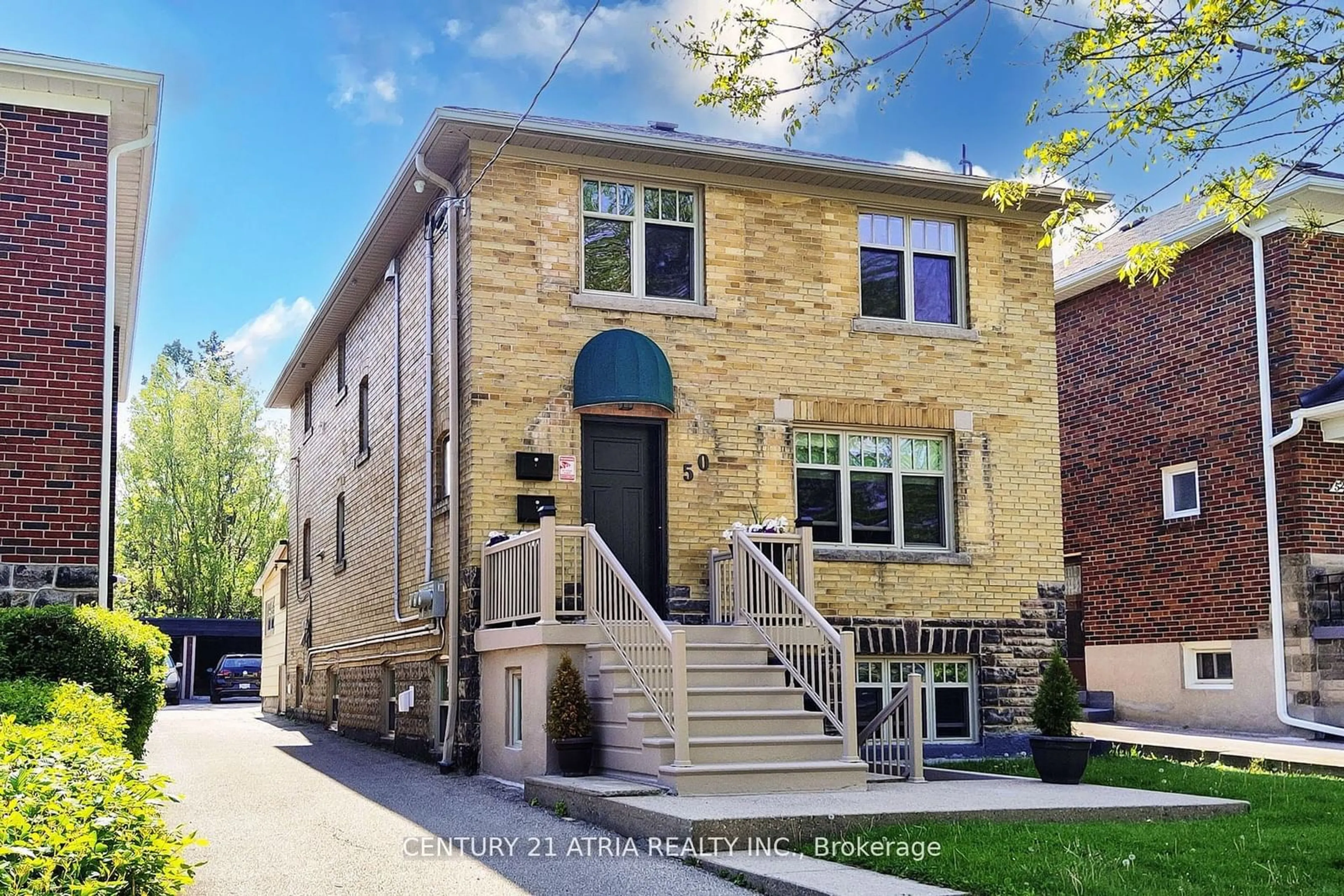 A pic from exterior of the house or condo, the street view for 50 George St, Toronto Ontario M8V 2S2