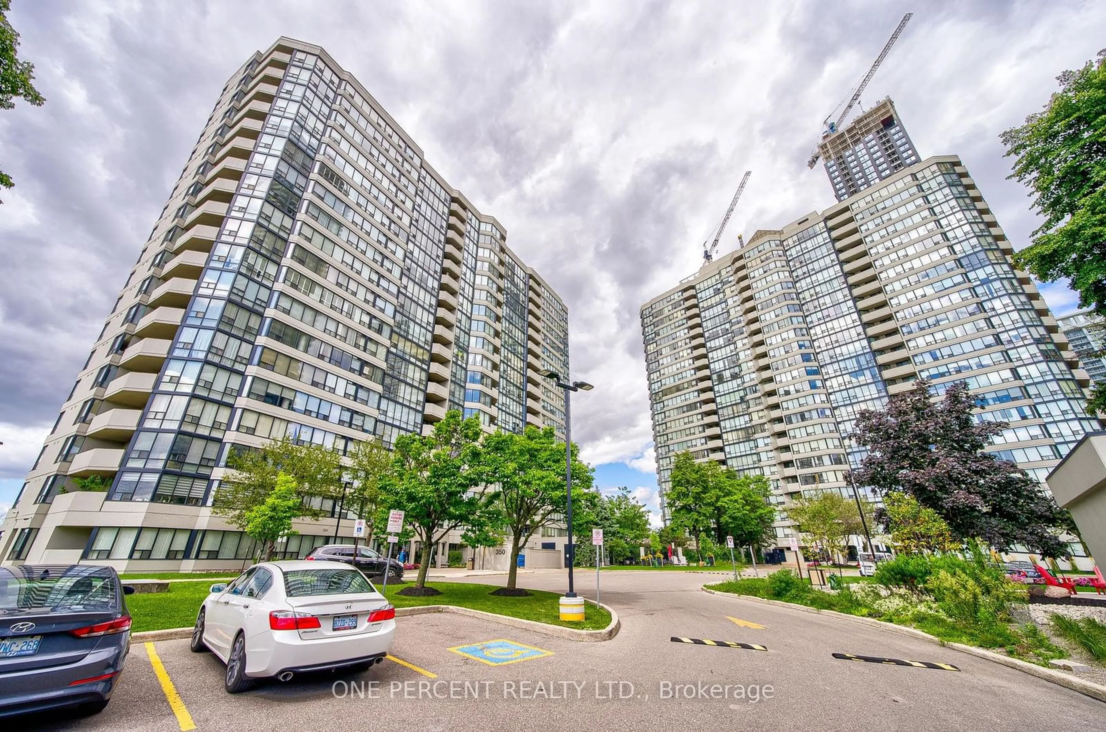 A pic from exterior of the house or condo for 350 Rathburn Rd #208, Mississauga Ontario L5B 3Y2