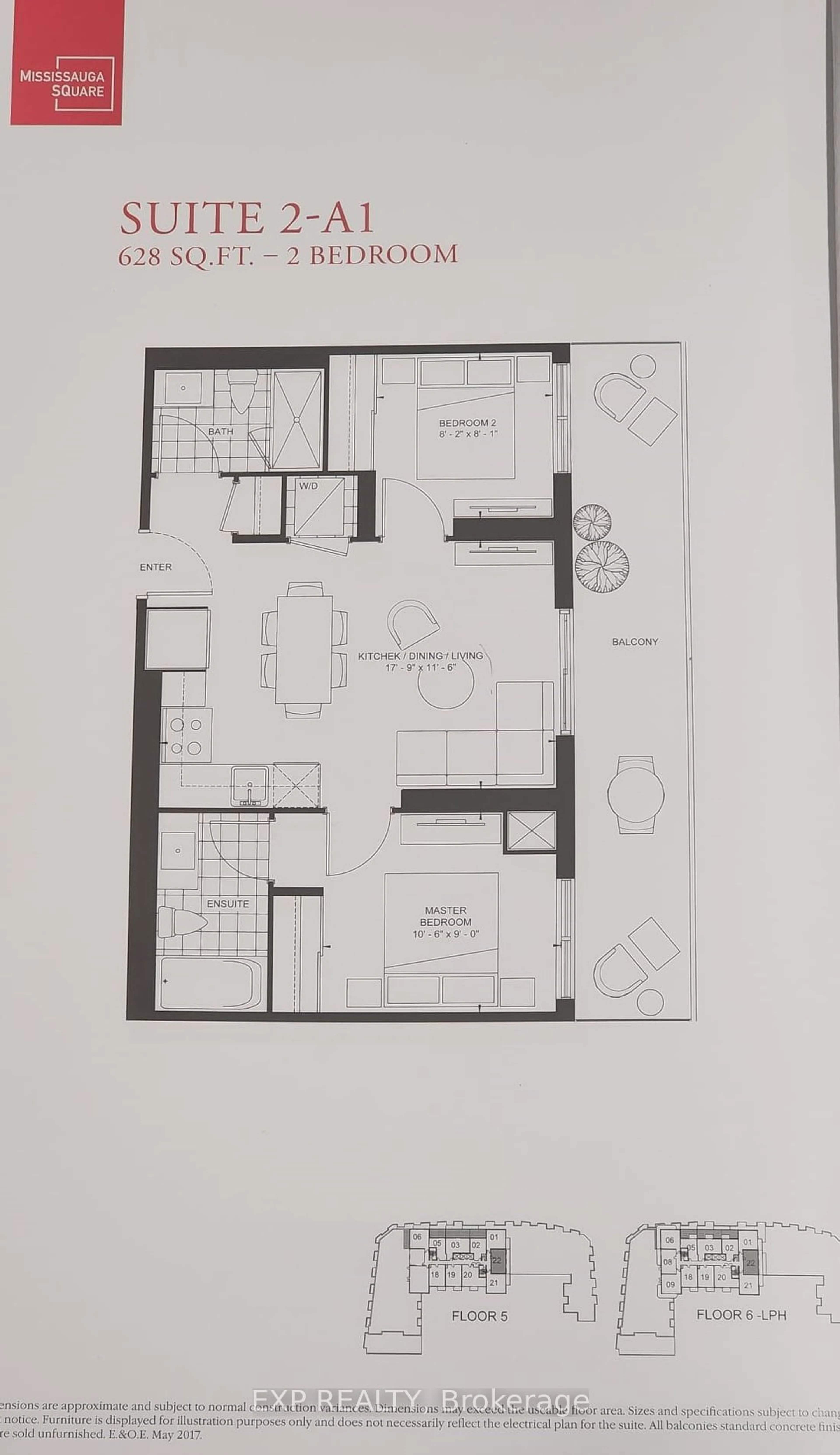 Floor plan for 8 Nahani Way #922, Mississauga Ontario L4Z 4J8