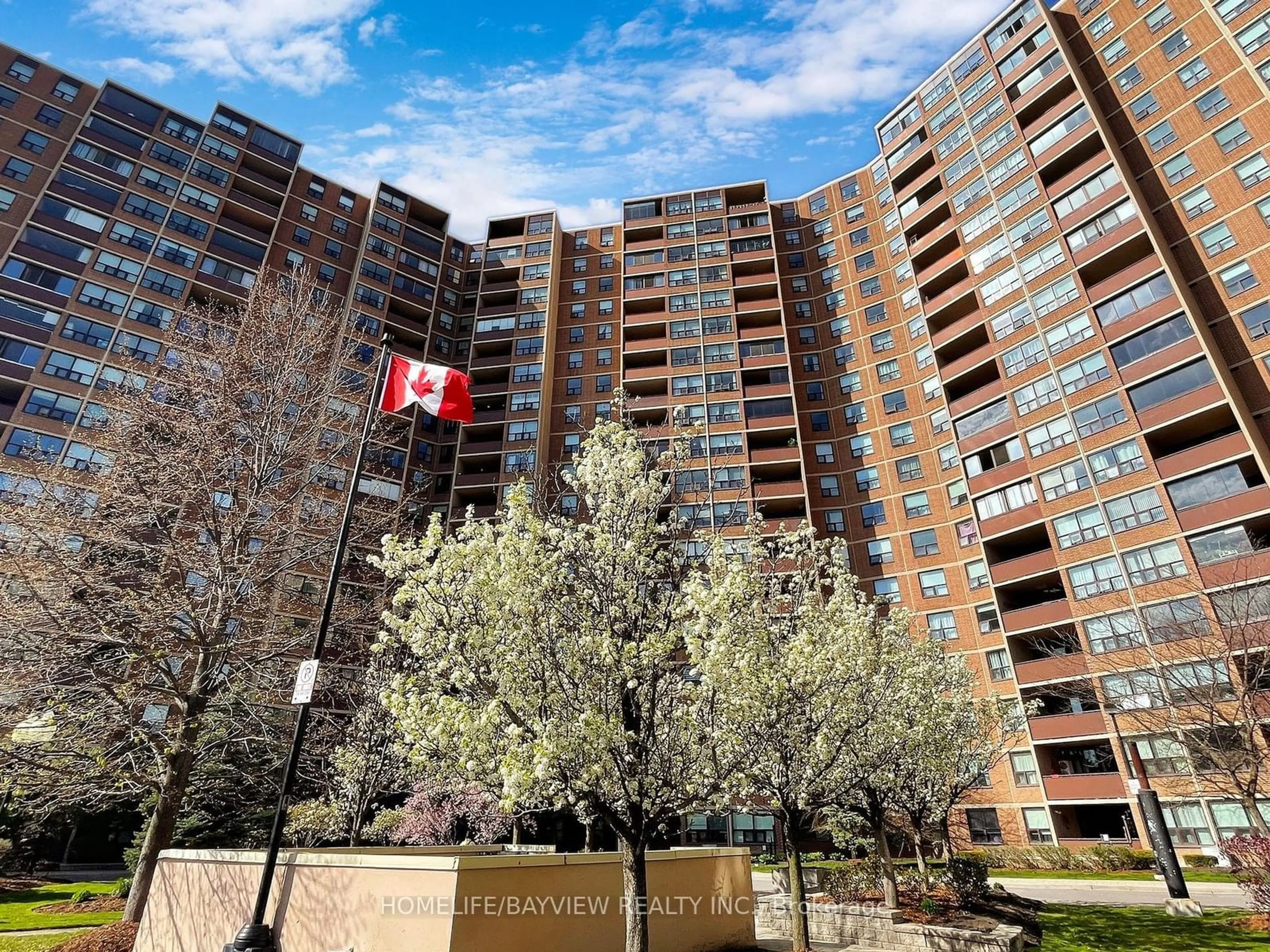 A pic from exterior of the house or condo, the front or back of building for 714 The West Mall #1411, Toronto Ontario M9C 4X1