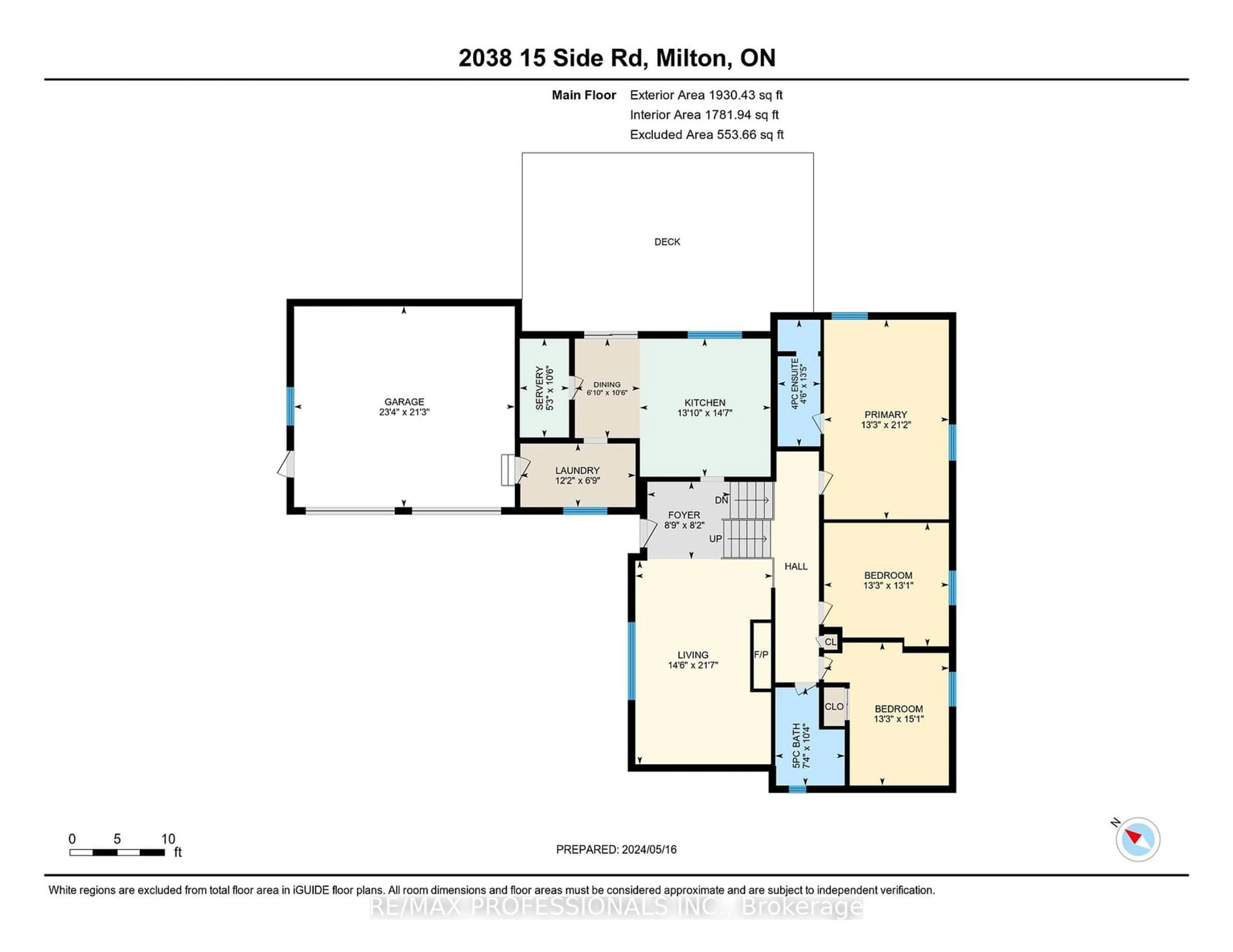 Floor plan for 2038 15 Sdrd, Milton Ontario L0P 1J0