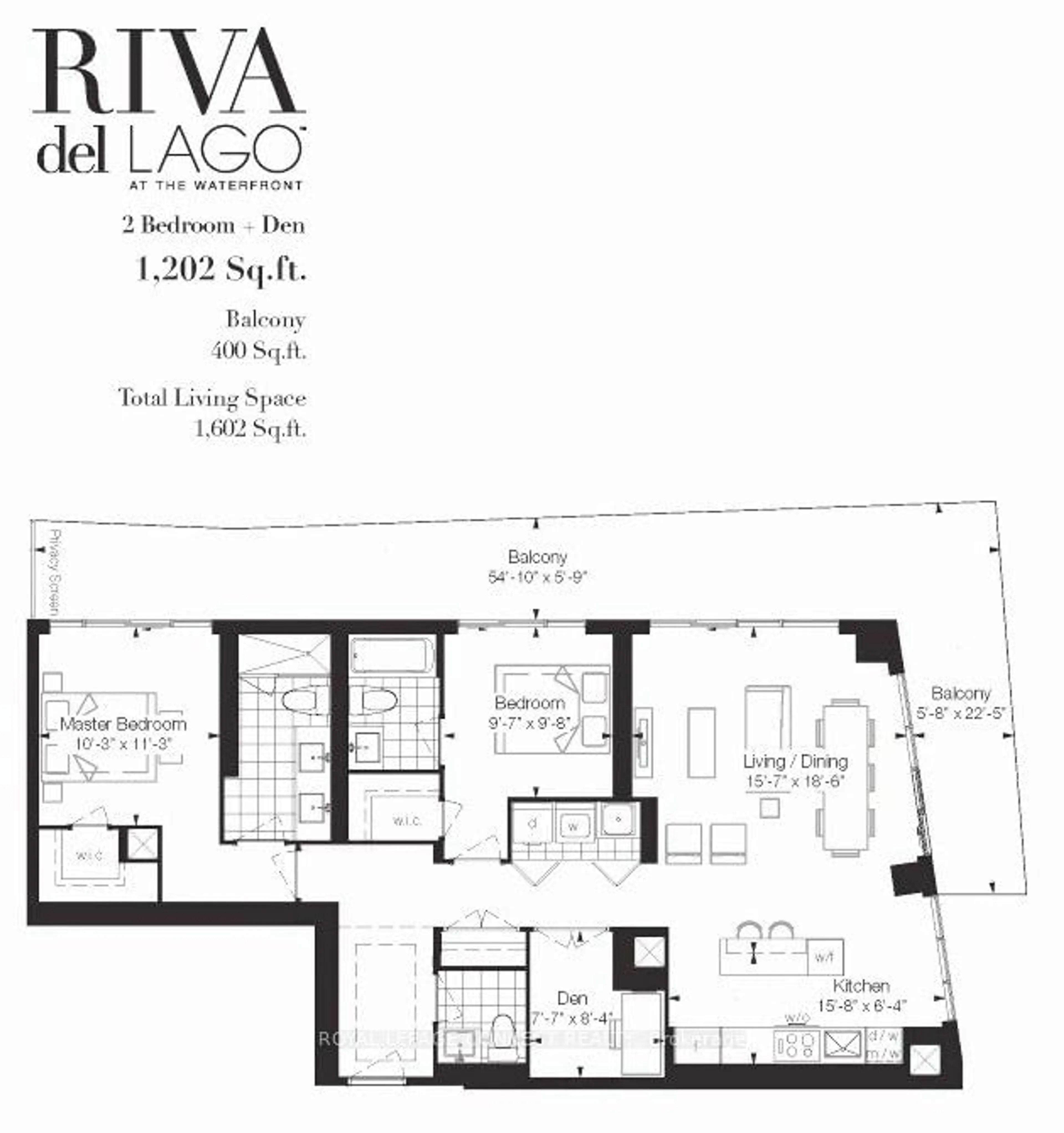 Floor plan for 110 Marine Parade Dr #802, Toronto Ontario M8V 0B6