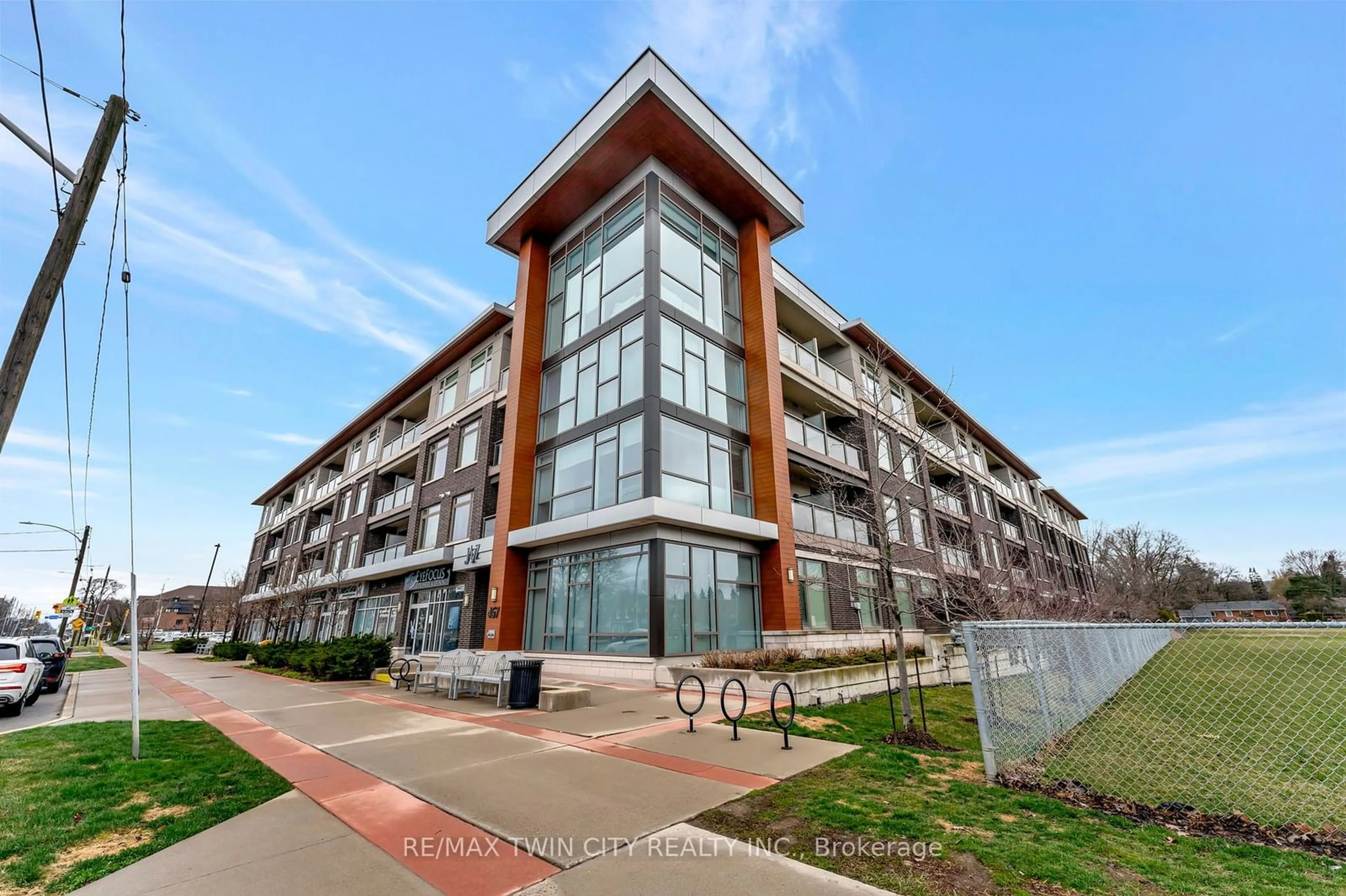 A pic from exterior of the house or condo for 457 Plains Rd #409, Burlington Ontario L7T 0B8