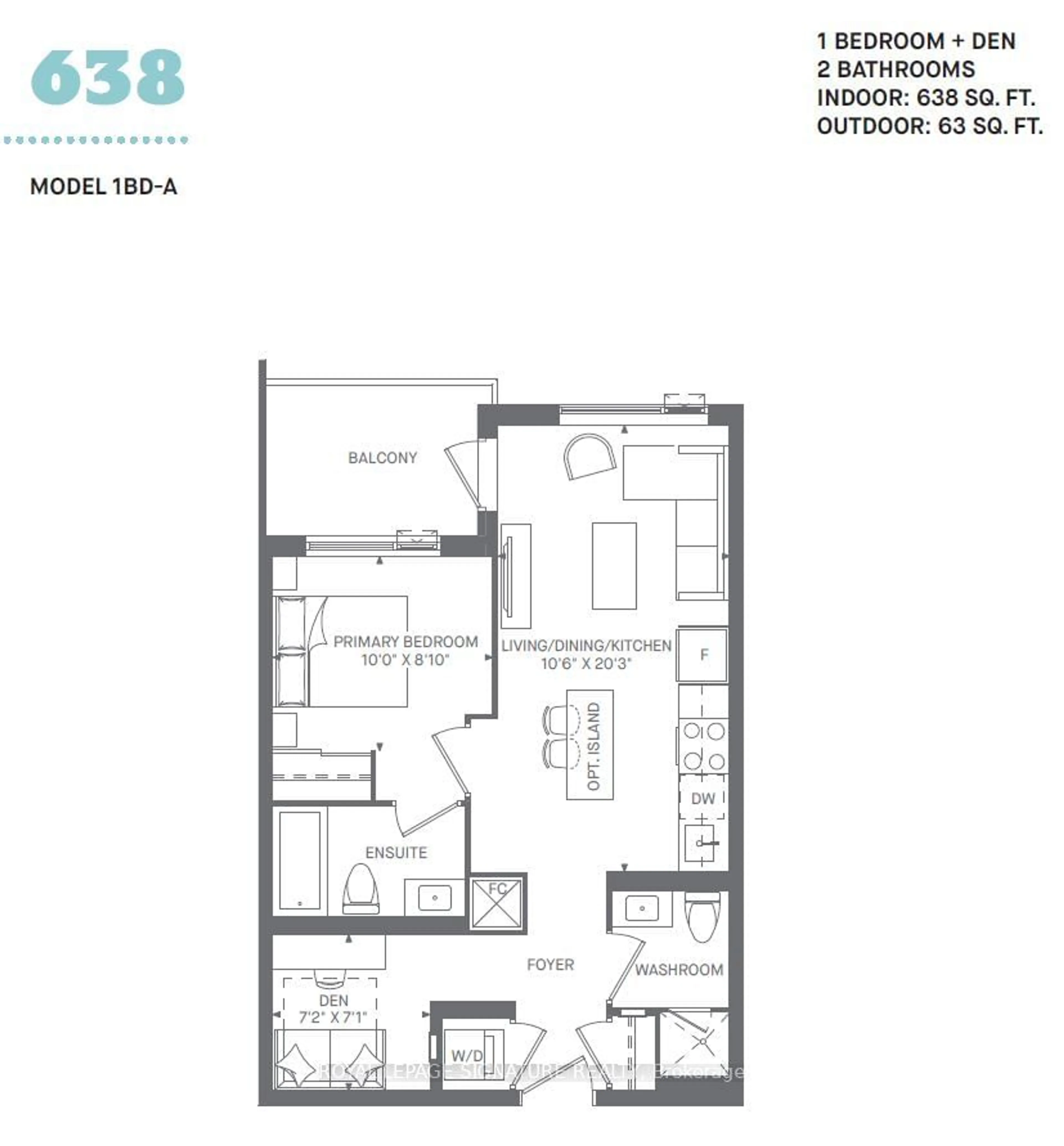 Floor plan for 1440 Clarriage Crt #616, Milton Ontario L9T 2X5