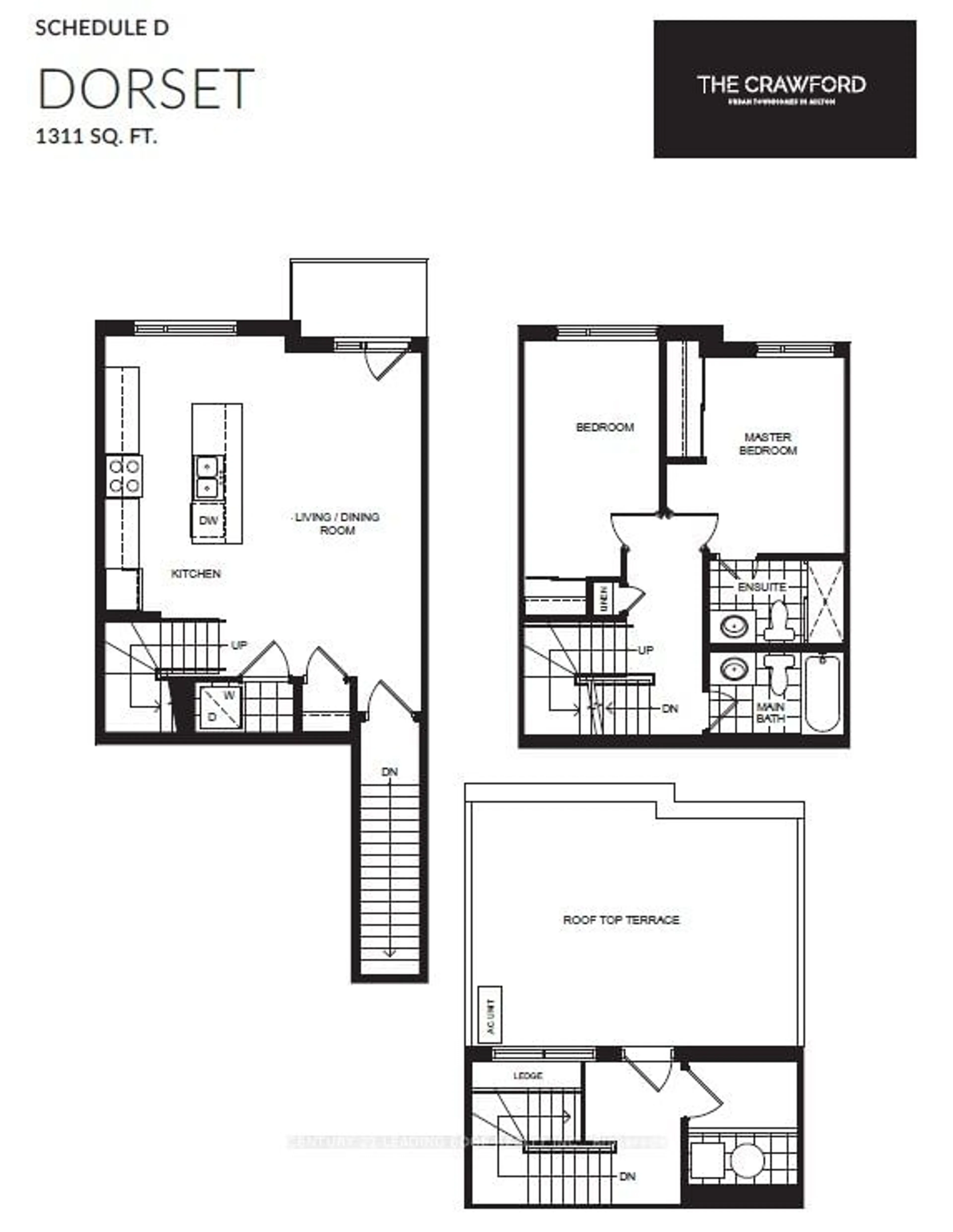 Floor plan for 1565 Rose Way #116, Milton Ontario L9L 7E7