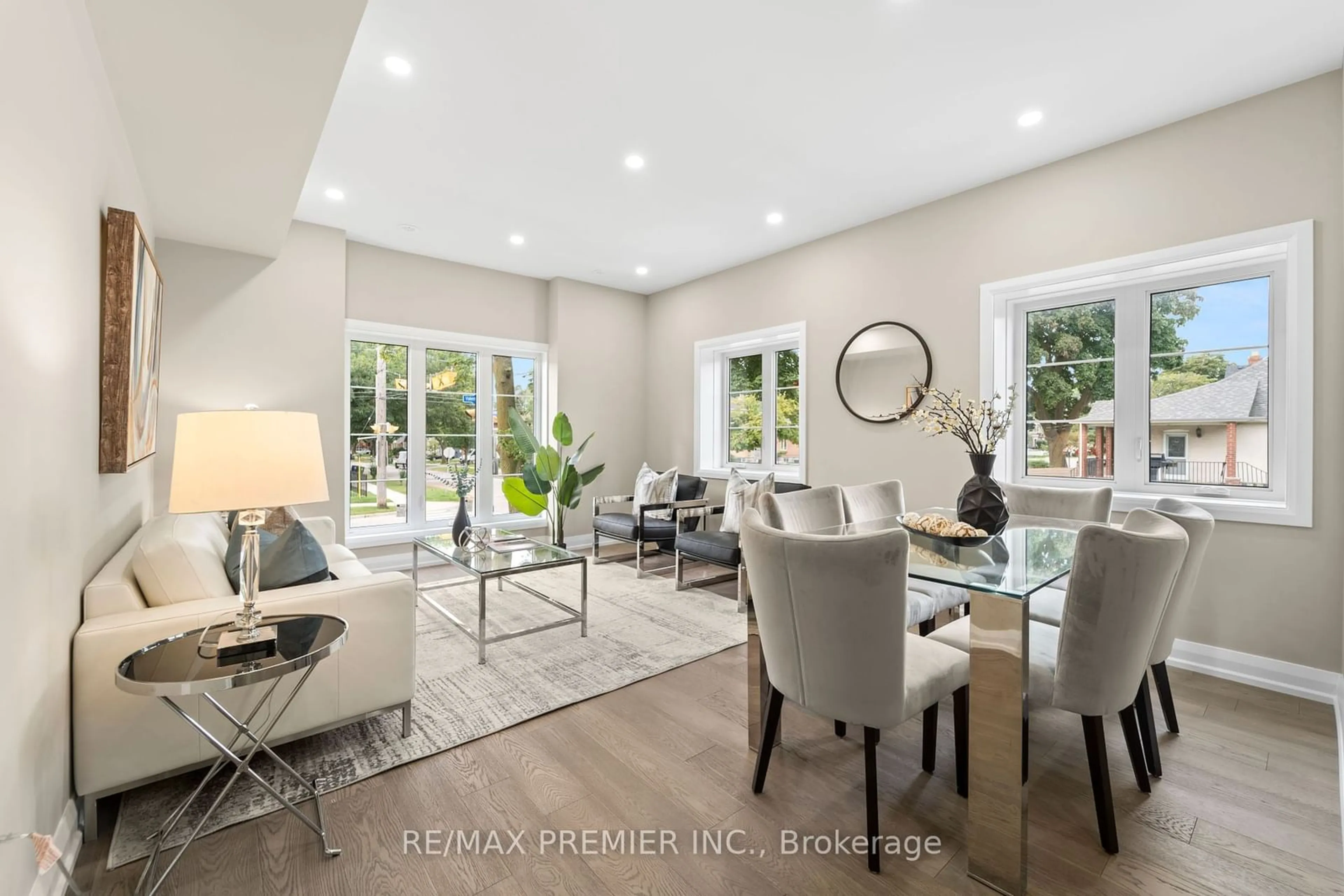 Dining room, wood floors for 223 Hallmark Ave, Toronto Ontario M8W 2M4