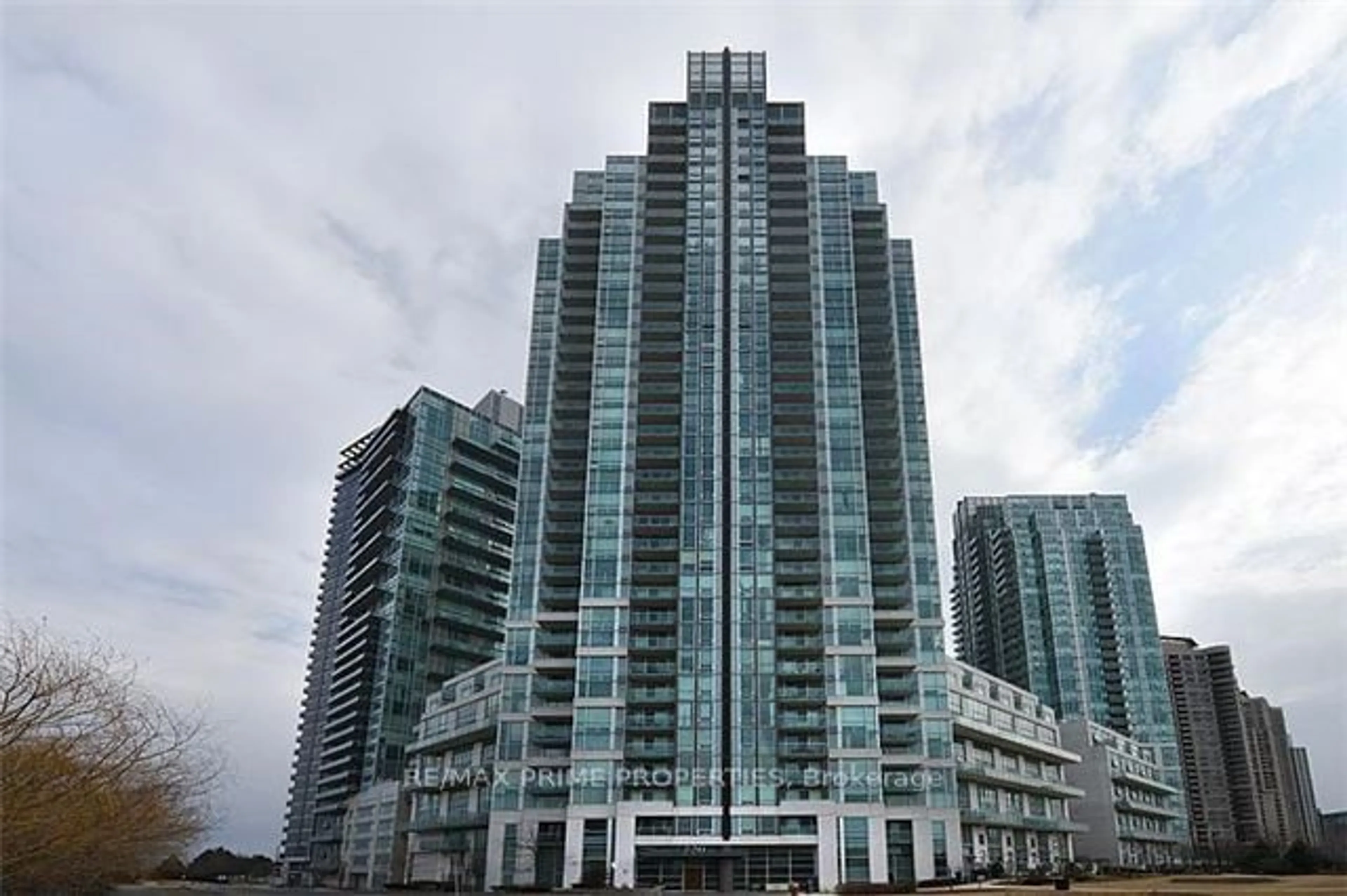 A pic from exterior of the house or condo for 220 Burnhamthorpe Rd #205, Mississauga Ontario L5B 4N4