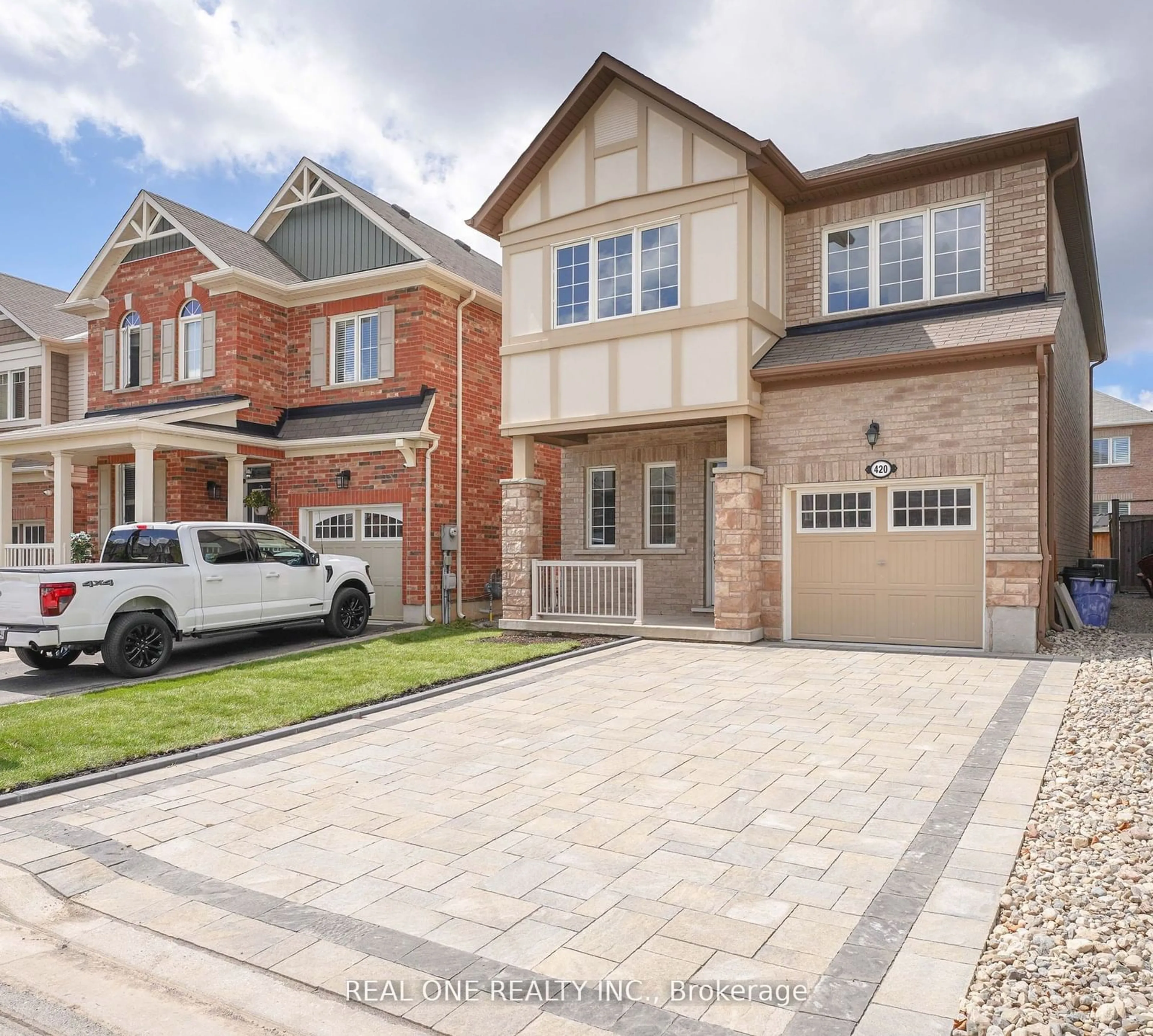 Home with brick exterior material for 420 Powadiuk Pl, Milton Ontario L9T 8Y2