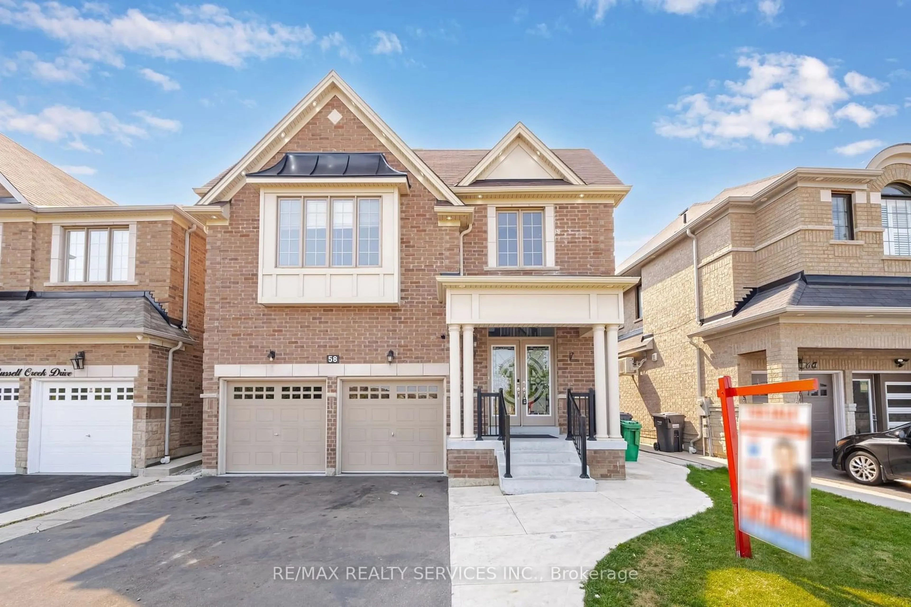 Home with brick exterior material for 58 Russell Creek Dr, Brampton Ontario L6R 0B6