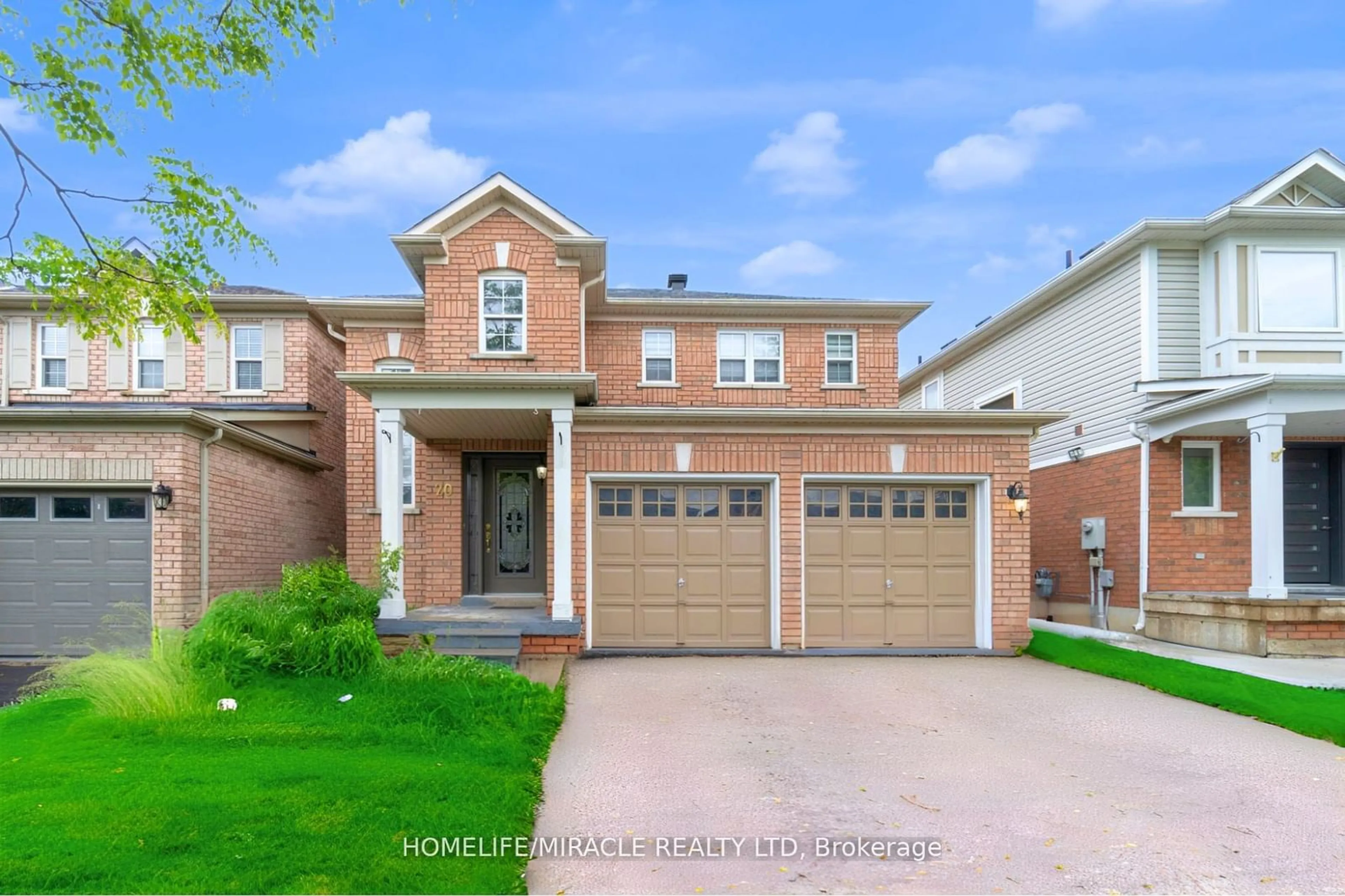 Home with brick exterior material for 20 Edenvalley Rd, Brampton Ontario L7A 2M6