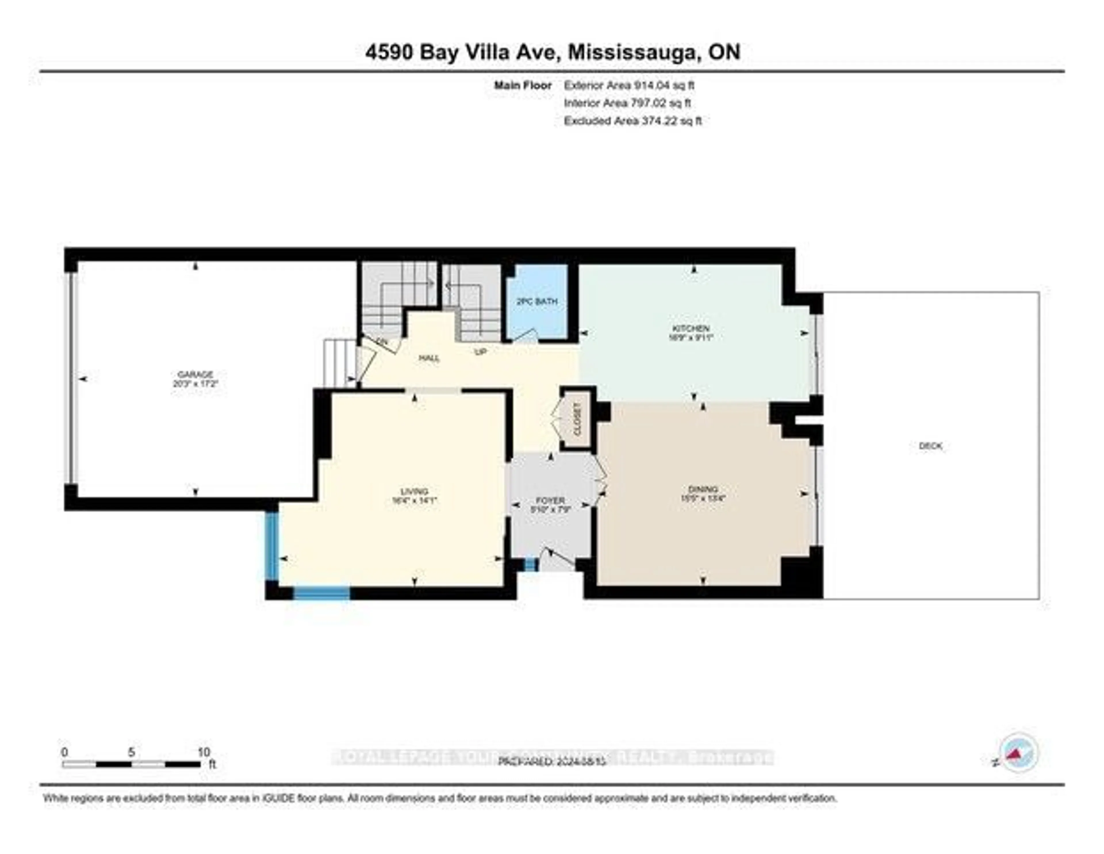 Floor plan for 4590 Bay Villa Ave, Mississauga Ontario L5M 4N6