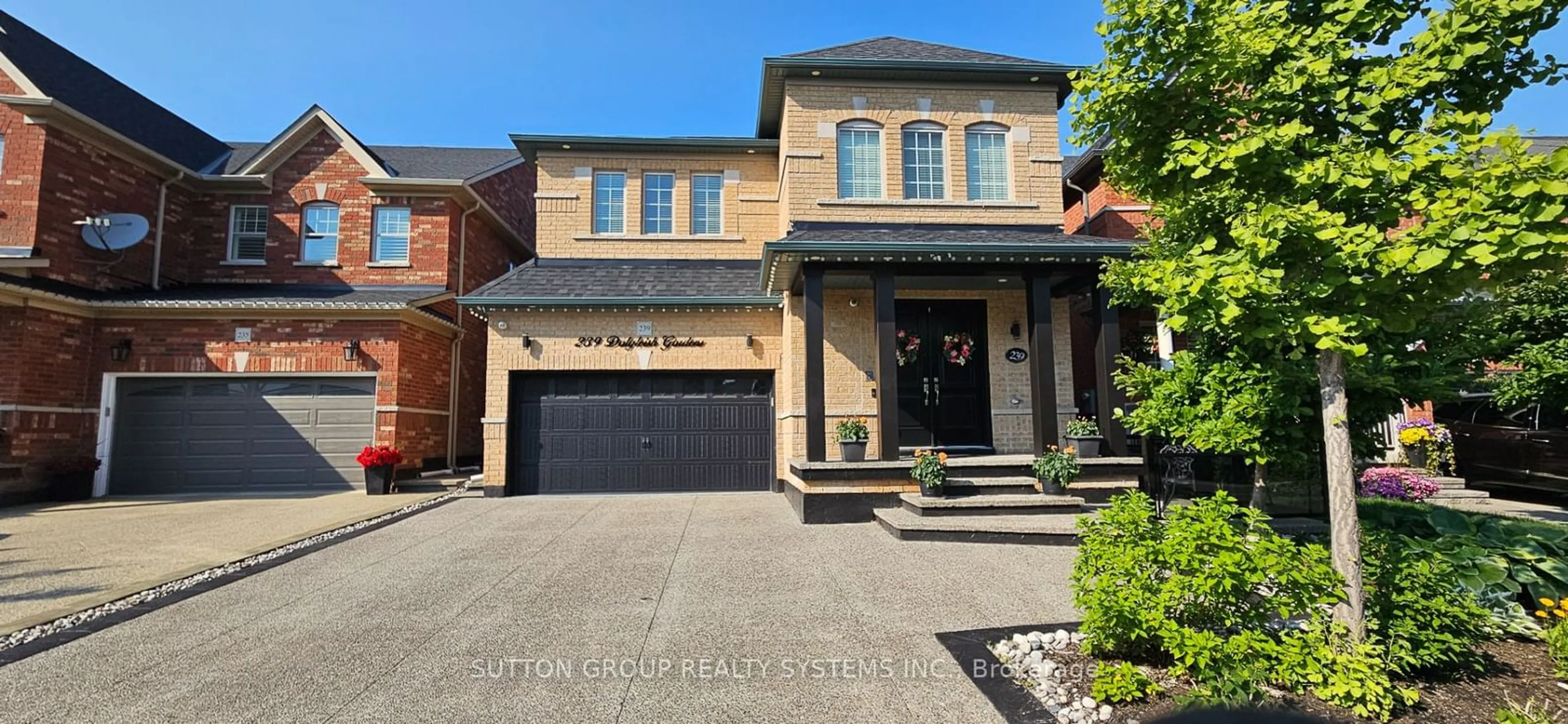 Home with brick exterior material for 239 Dalgleish Gdns, Milton Ontario L9T 6Z8