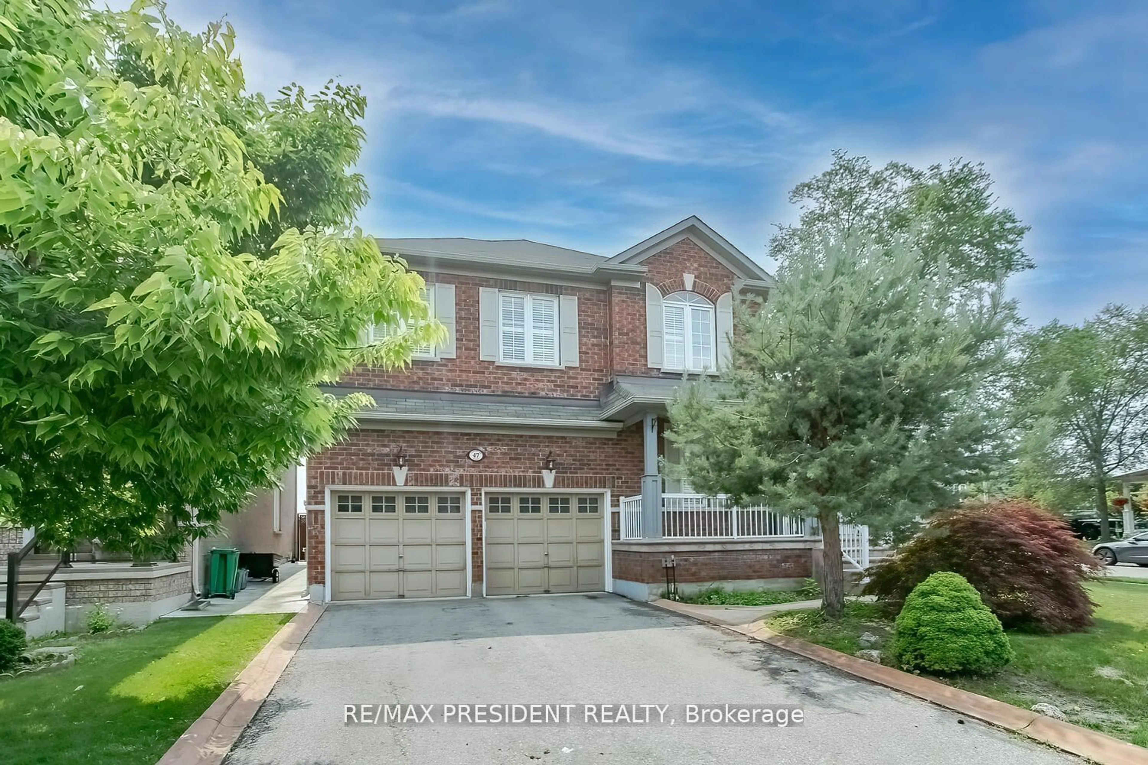 Home with brick exterior material for 47 Harbourtown Cres, Brampton Ontario L6V 4P6