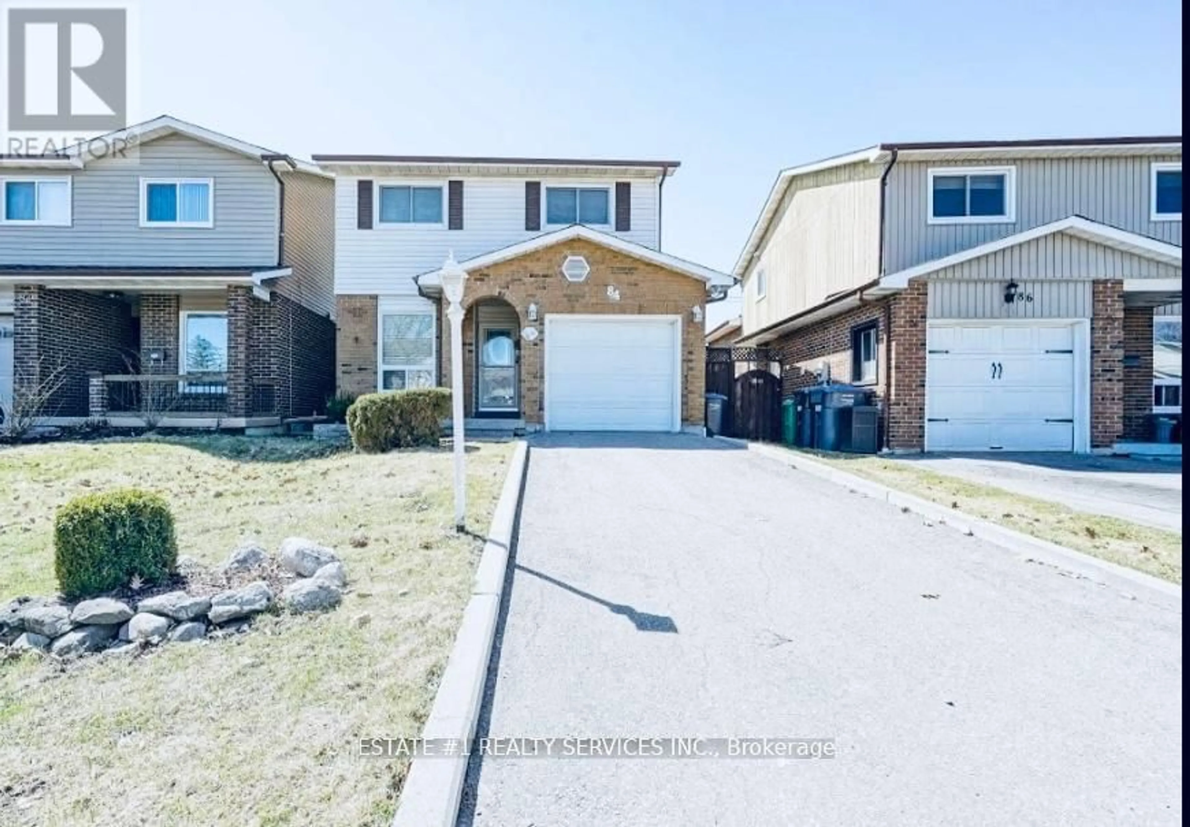 Frontside or backside of a home, the street view for 84 Simmons Blvd, Brampton Ontario L6V 3V6