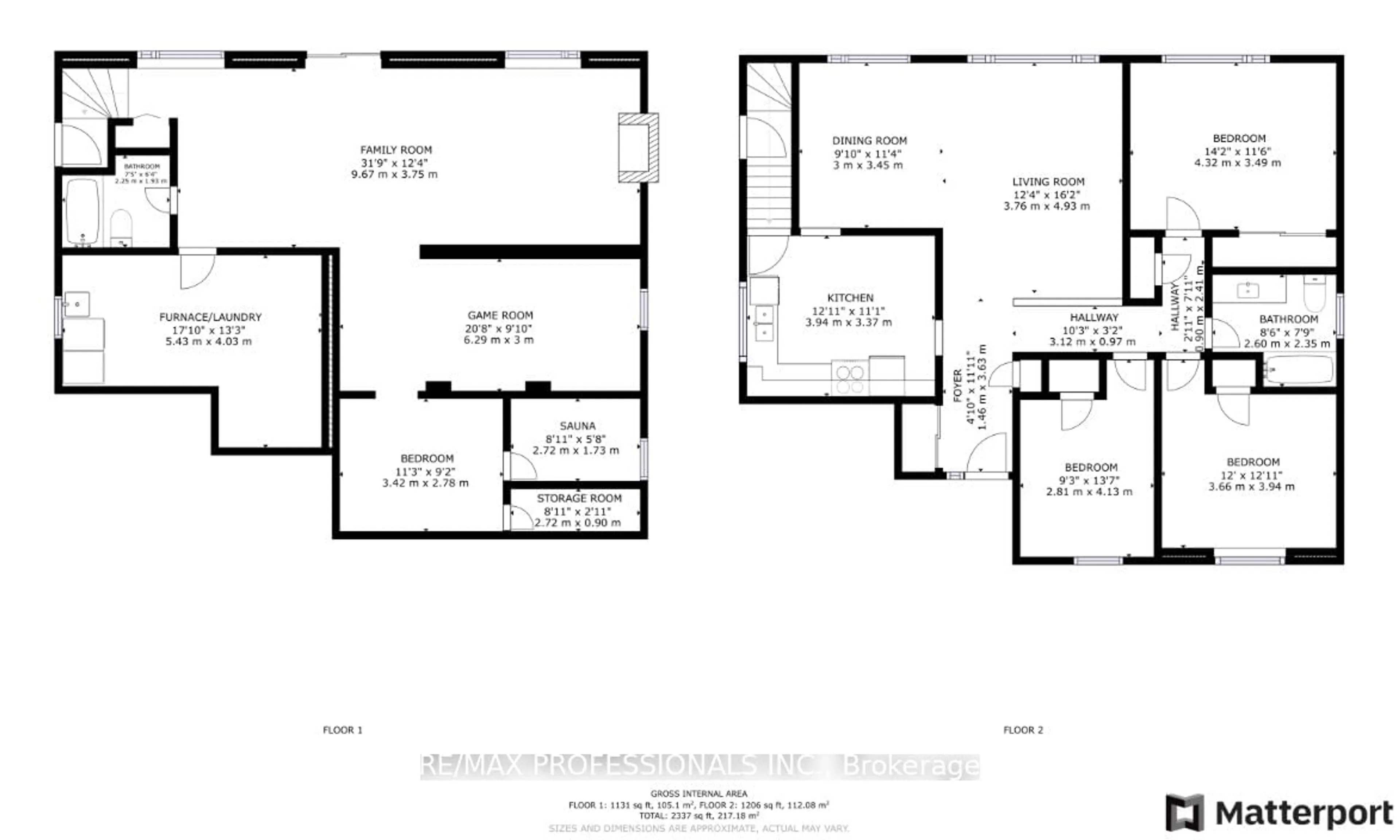 Floor plan for 38 Stanwood Cres, Toronto Ontario M9M 1Z9