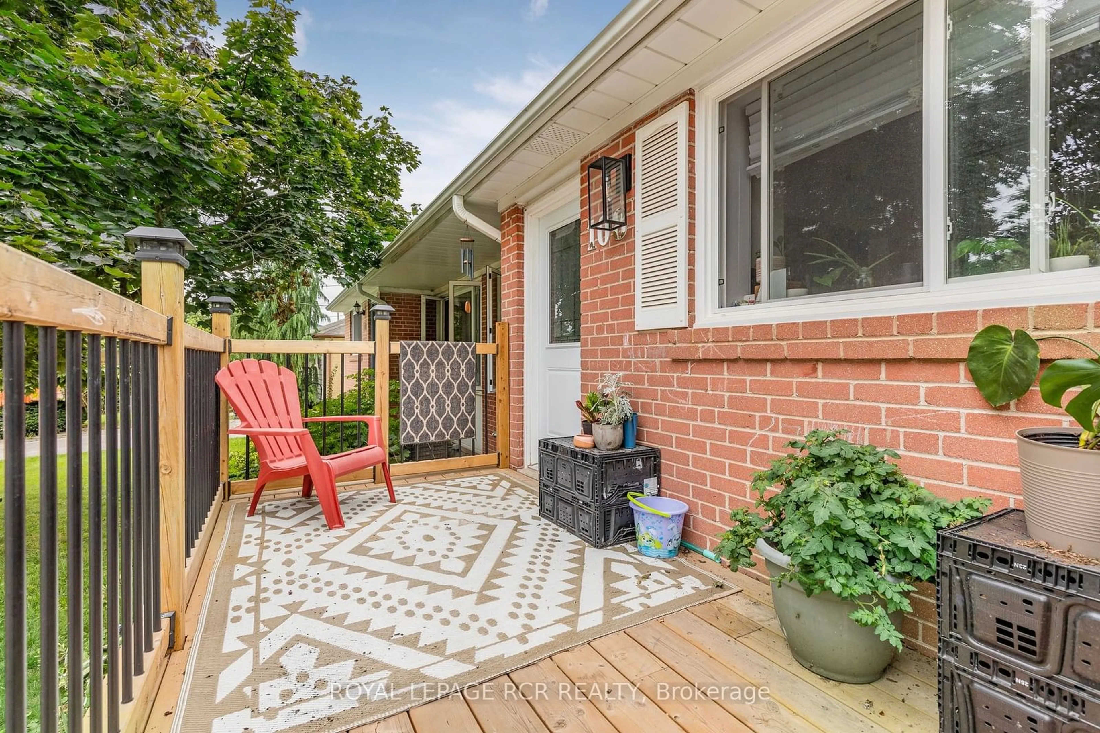 Patio, the fenced backyard for 108 Mcintyre Cres, Halton Hills Ontario L7G 1N6