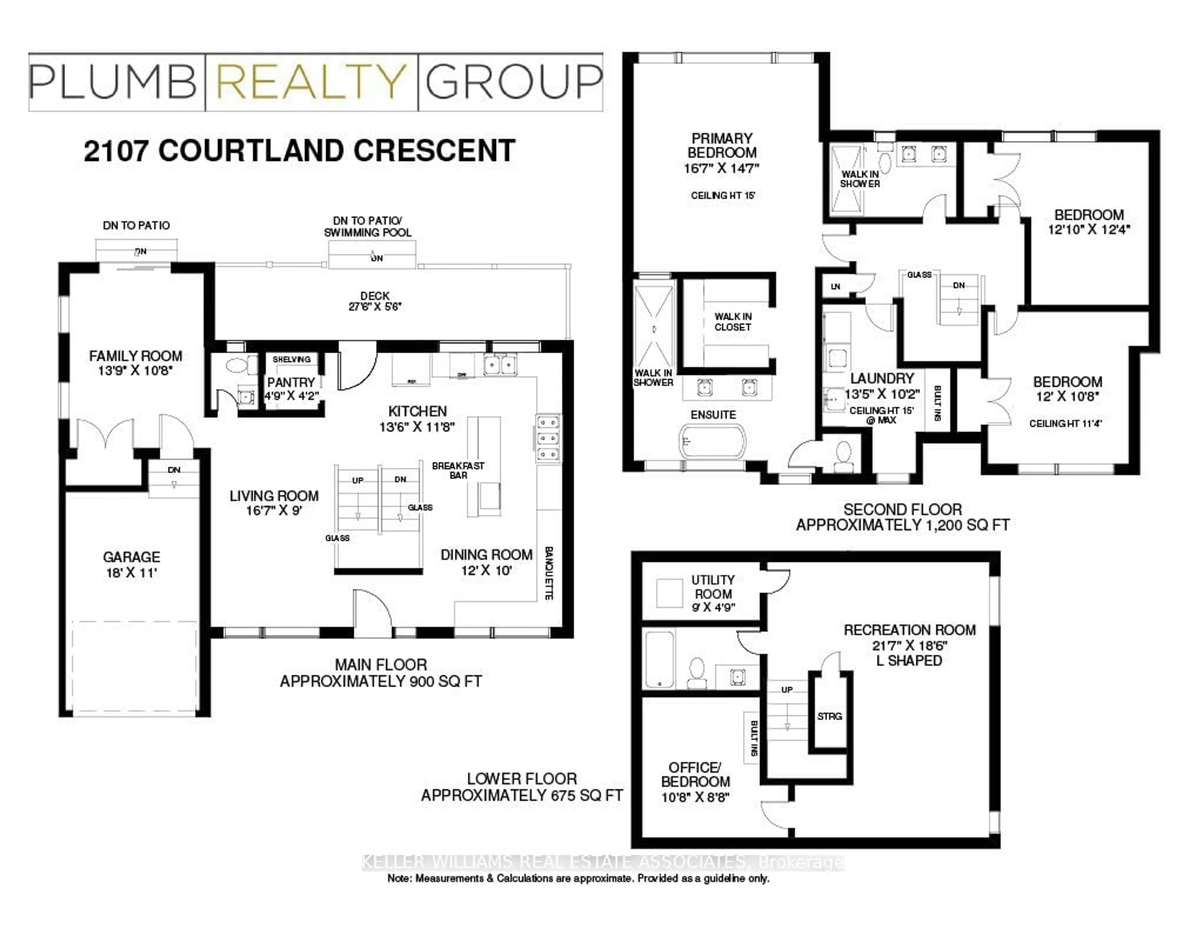 Floor plan for 2107 Courtland Cres, Mississauga Ontario L4Y 1V3