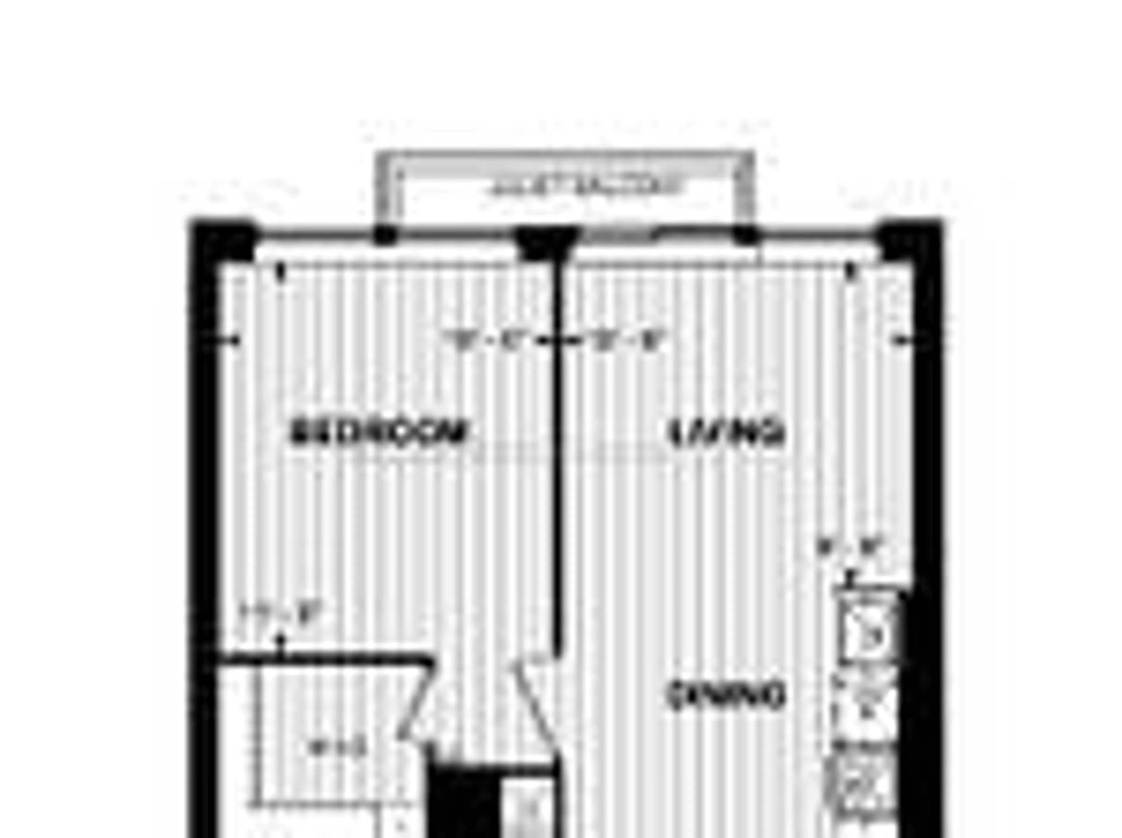 Floor plan for 10 Eva Rd #1403, Toronto Ontario M9C 0B3