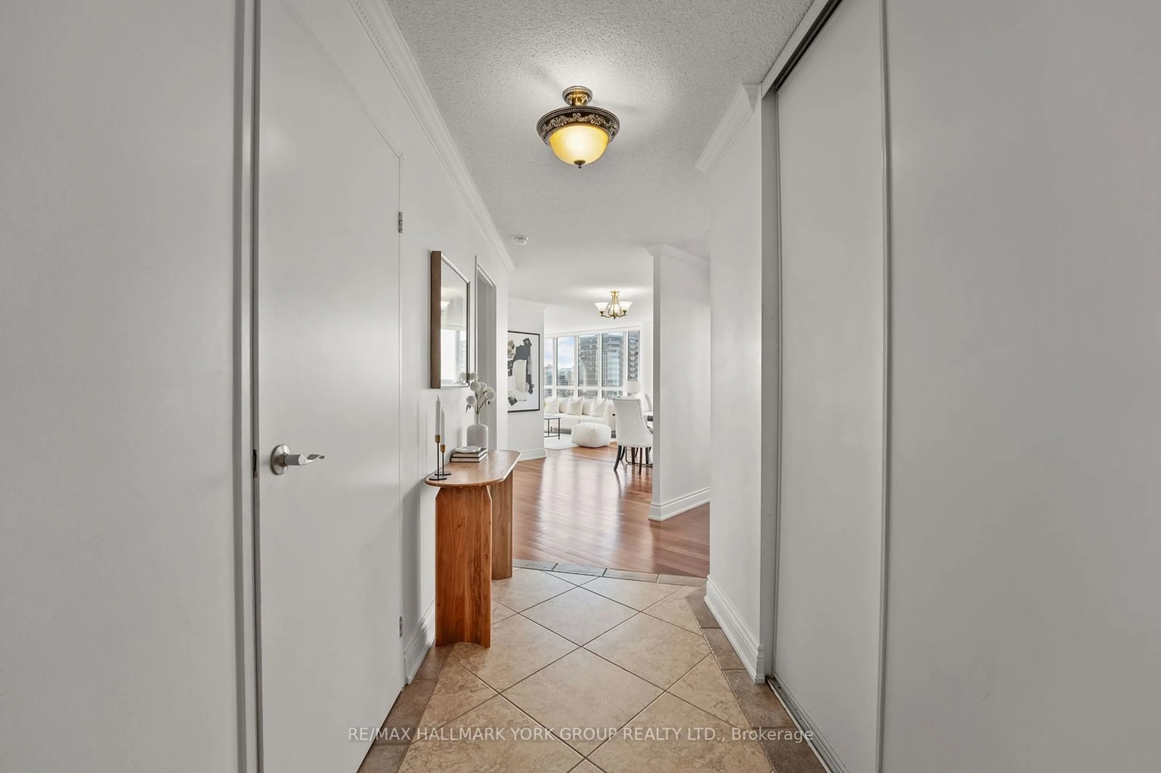 Indoor entryway, wood floors for 3 Rowntree Rd #1802, Toronto Ontario M9V 5G8