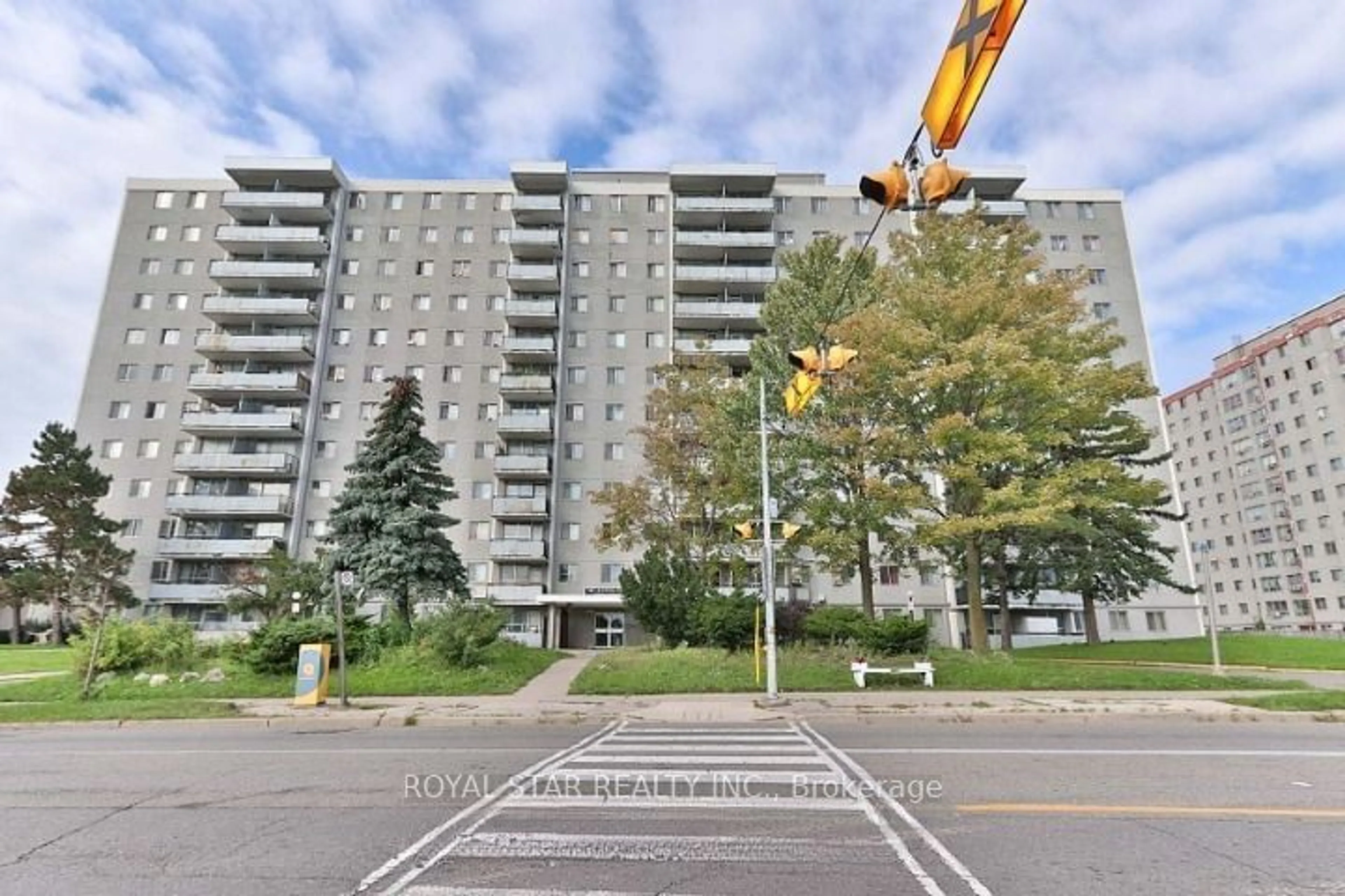 A pic from exterior of the house or condo, the street view for 940 Caledonia Rd #614, Toronto Ontario M6B 3Y4