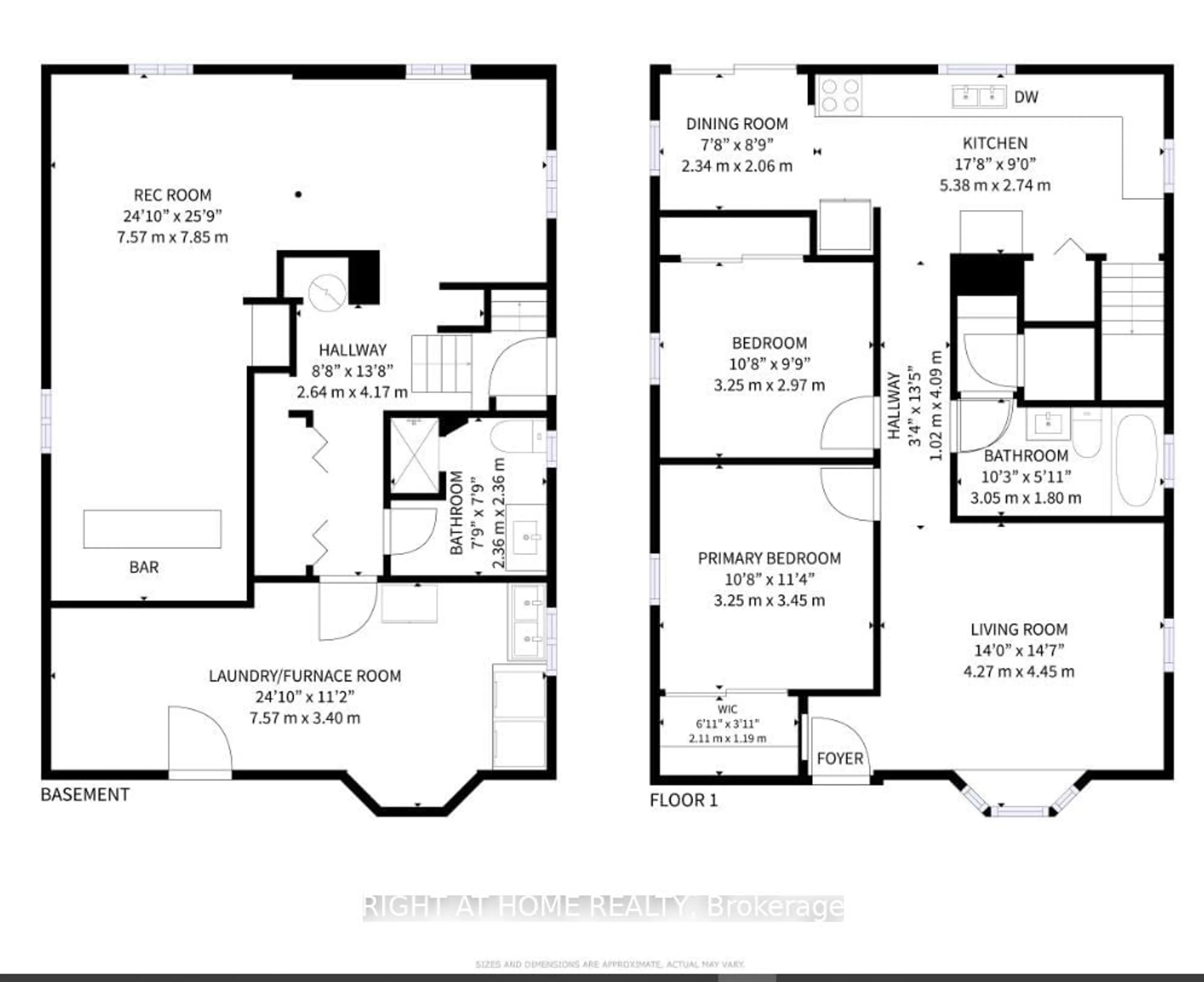 Floor plan for 1038 Eastmount Ave, Mississauga Ontario L5E 1Z3