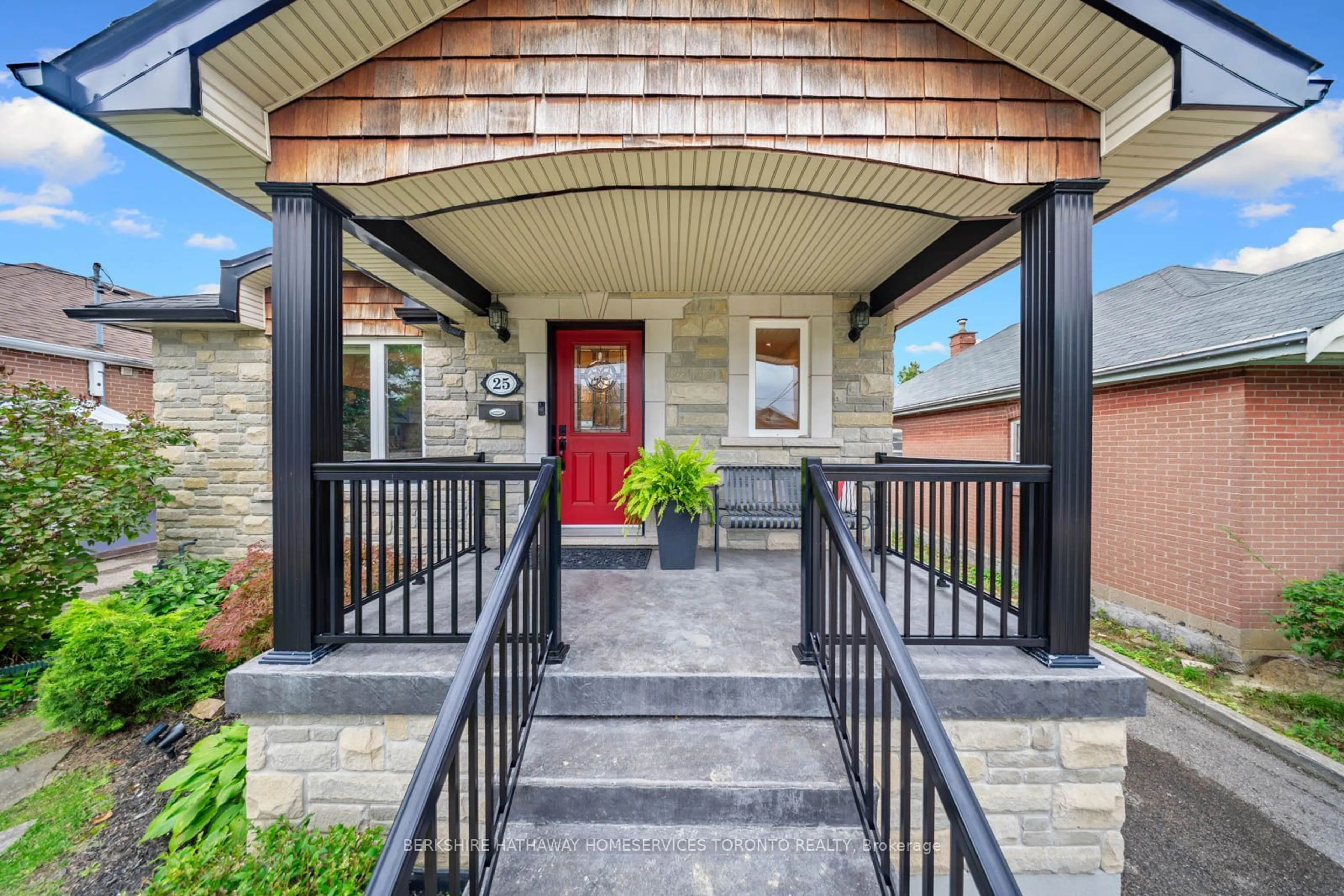 Indoor entryway, wood floors for 25 Feltham Ave, Toronto Ontario M6N 2C4