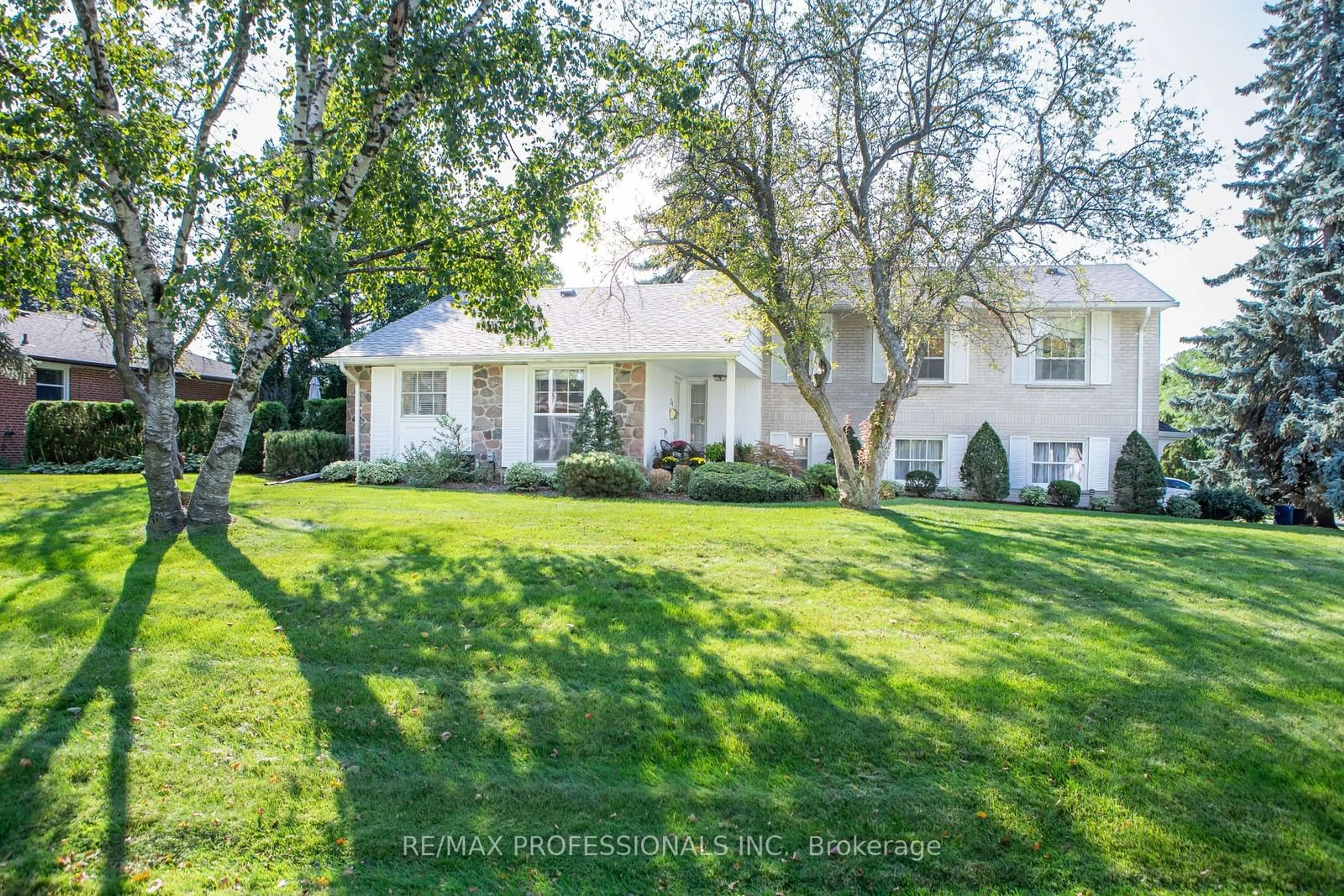 Frontside or backside of a home, the fenced backyard for 29 Totteridge Rd, Toronto Ontario M9A 1Y9