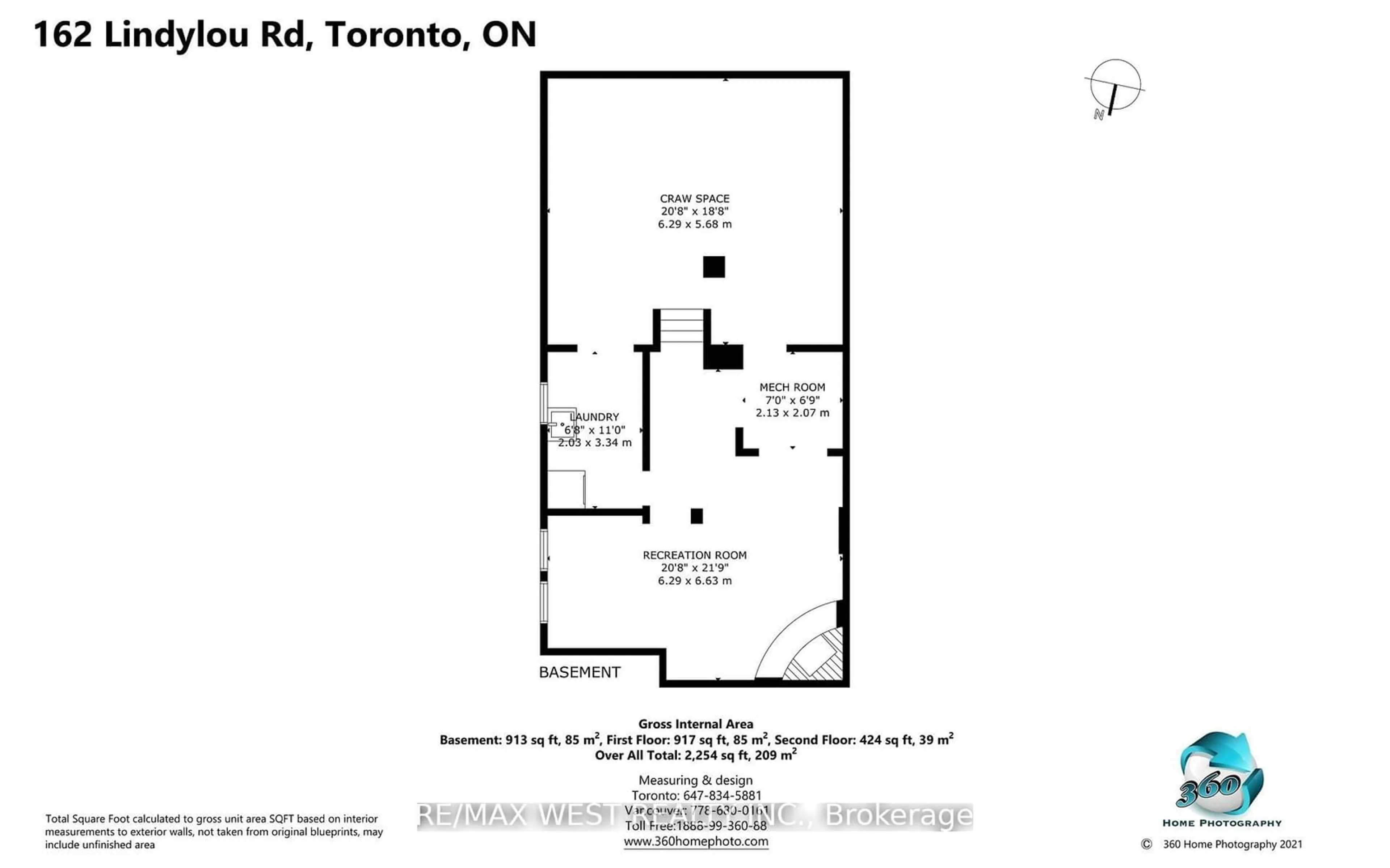 Floor plan for 162 Lindylou Rd, Toronto Ontario M9M 2B7