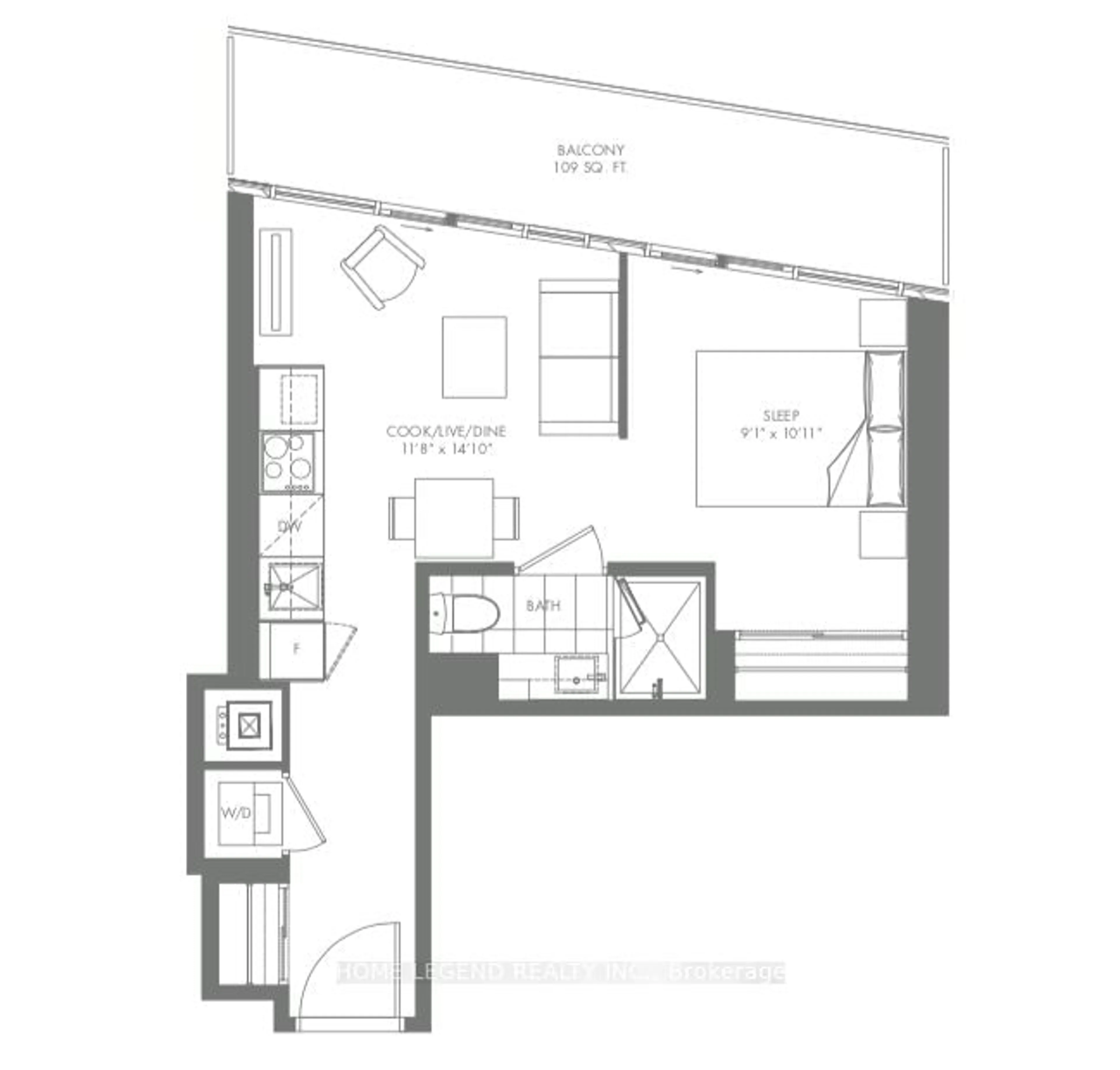 Floor plan for 3883 quartz Rd #2202, Mississauga Ontario L5B 0M4