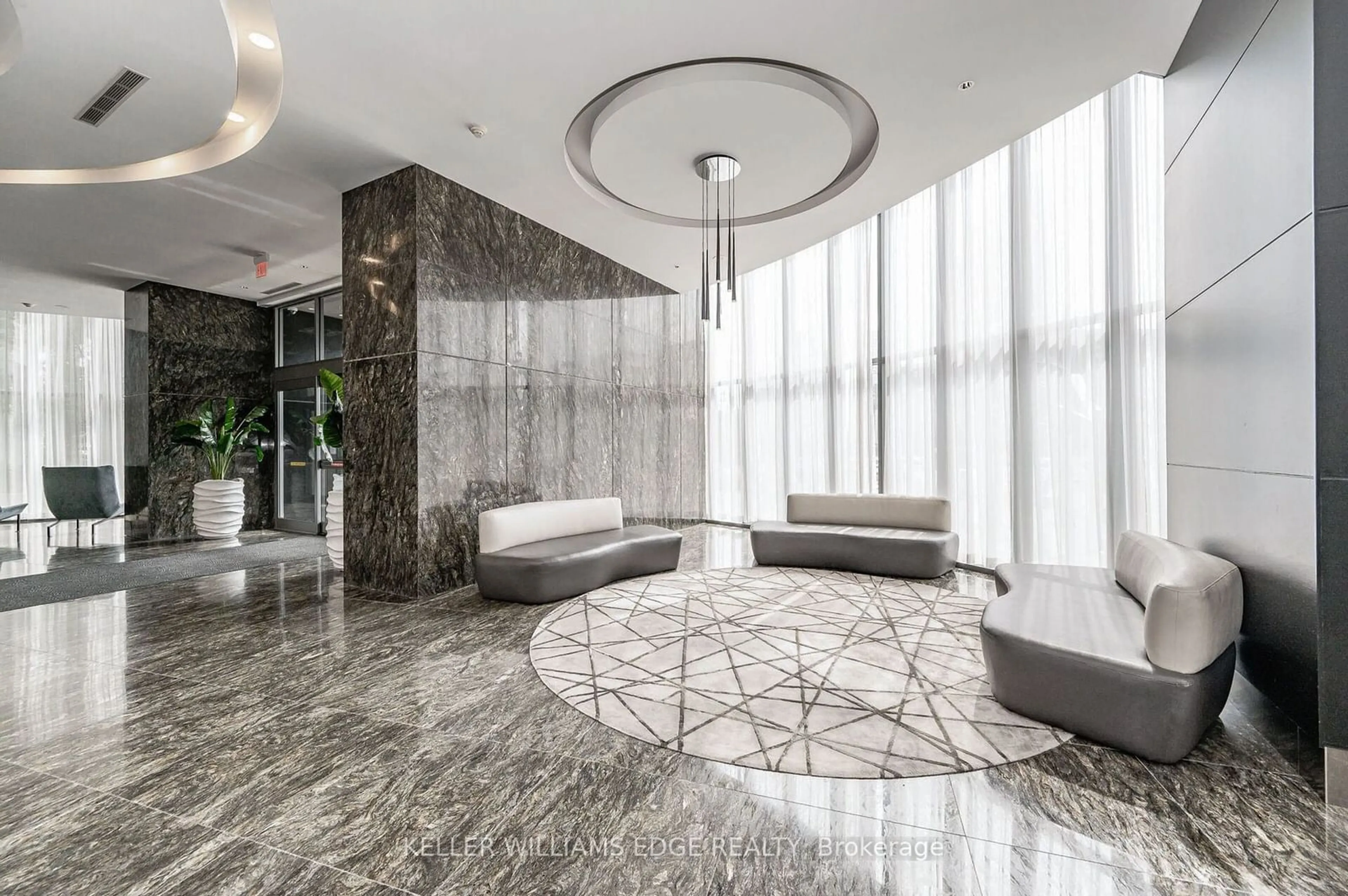 Indoor lobby for 60 Absolute Ave #3004, Mississauga Ontario L4Z 0A9