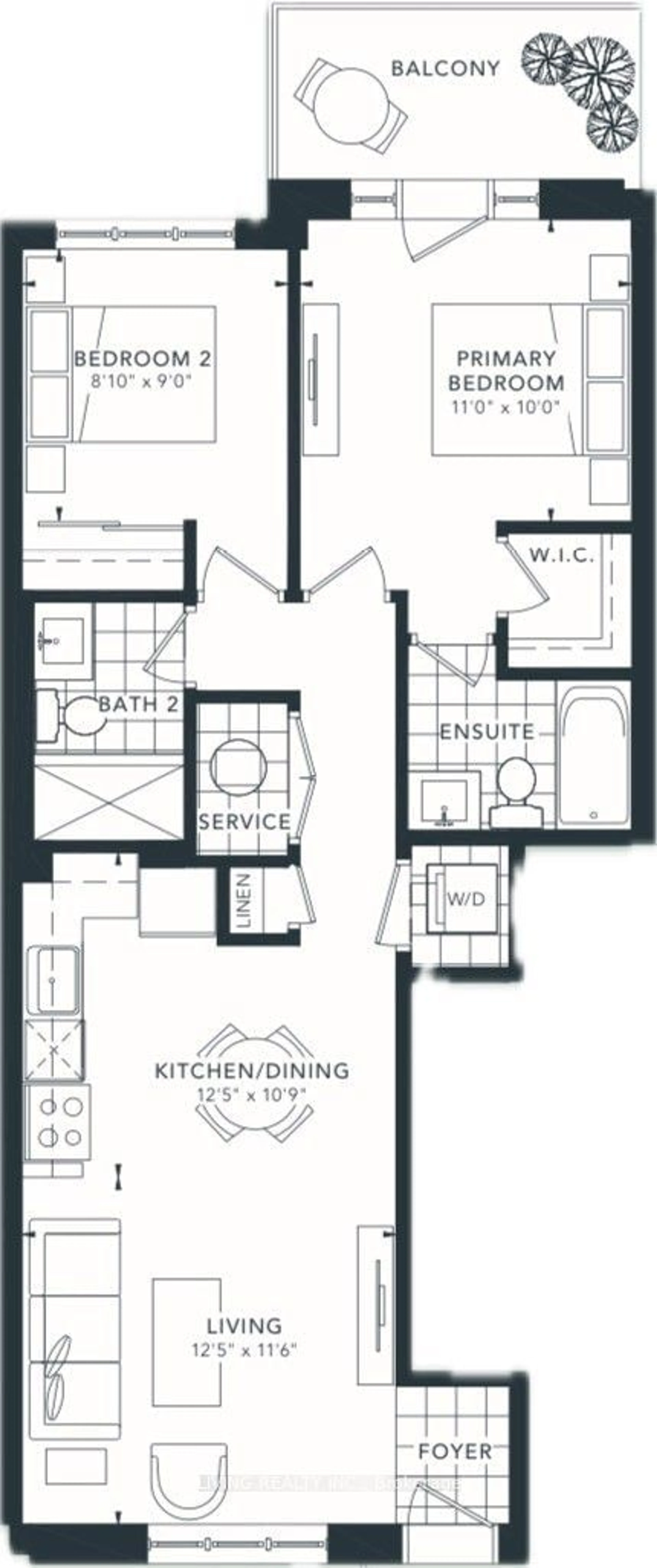 Floor plan for 4005 Hickory Dr #TH06, Mississauga Ontario L4W 1L1