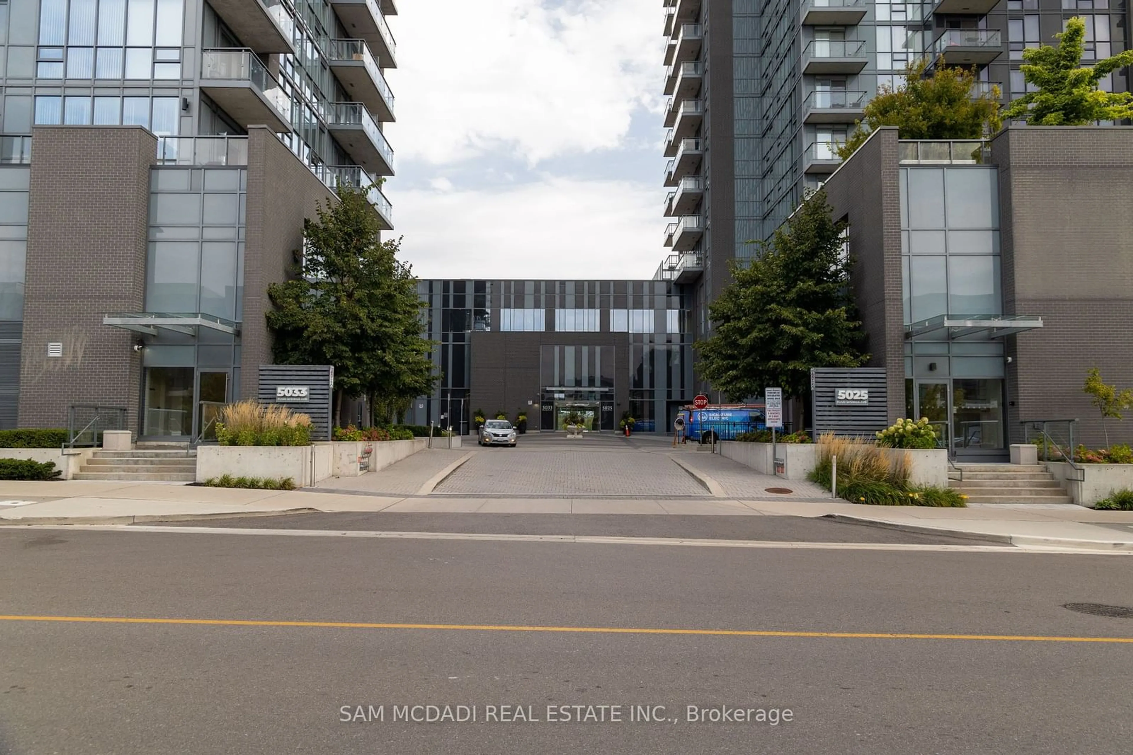 A pic from exterior of the house or condo for 5025 Four Springs Ave #502, Mississauga Ontario L5R 0E4