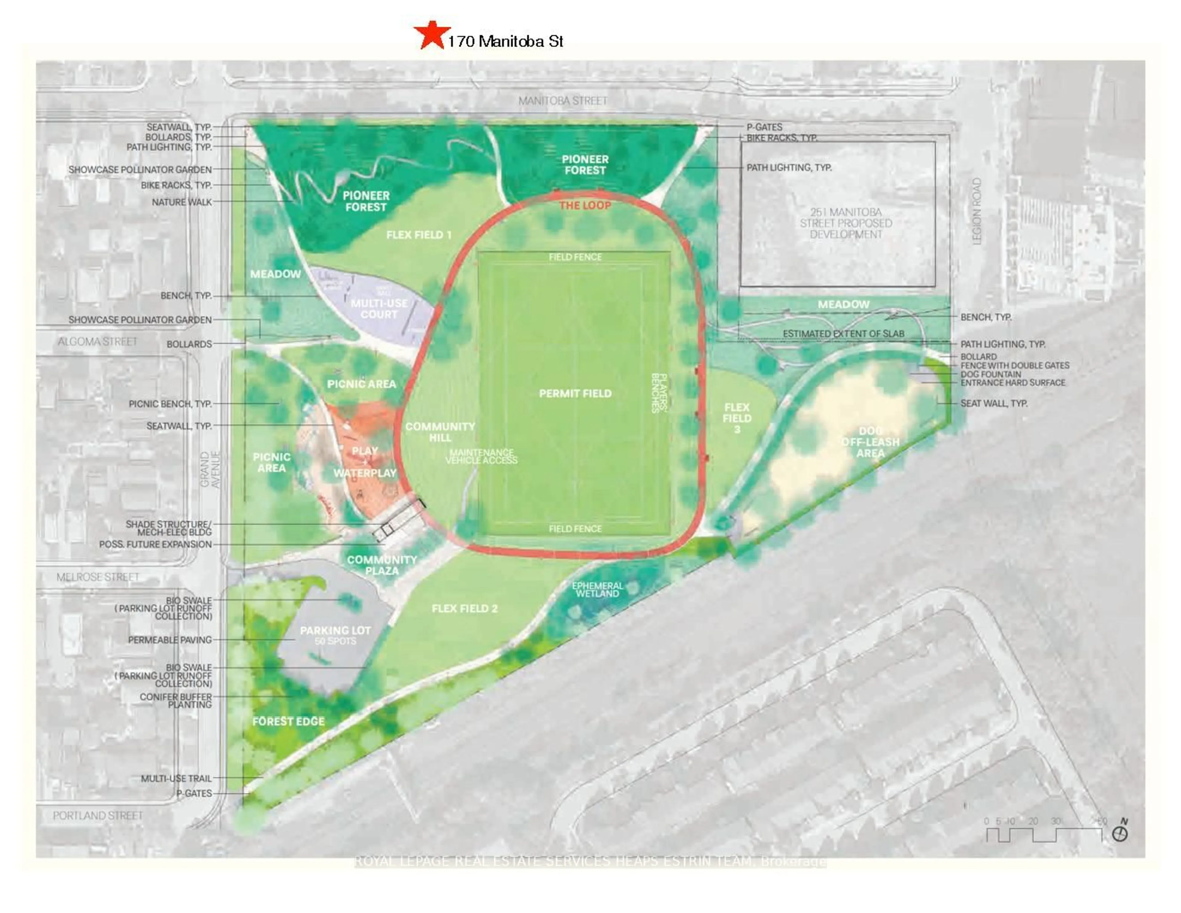 Floor plan for 190 Manitoba St #106, Toronto Ontario M8Y 3Y8