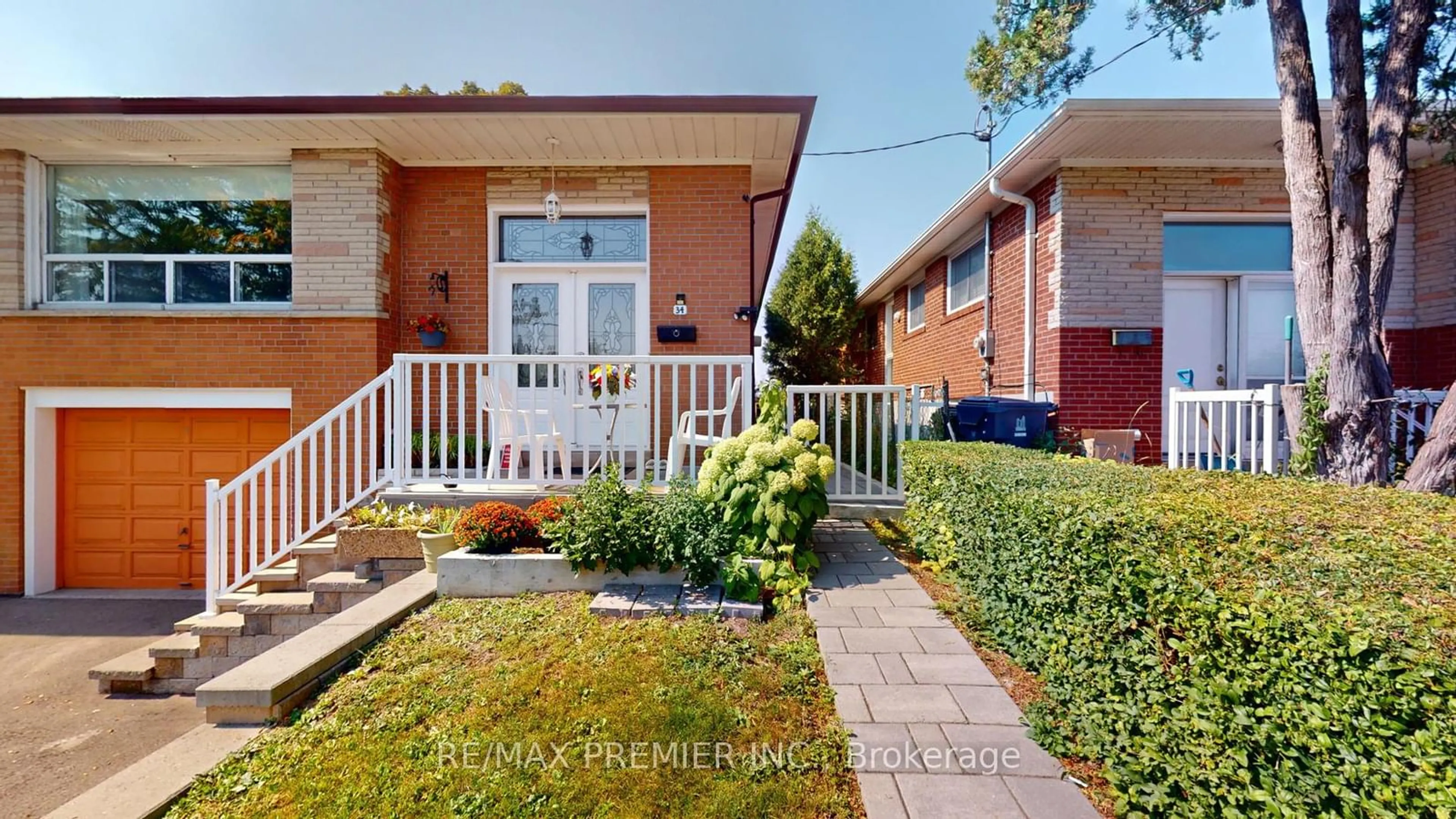 A pic from exterior of the house or condo, the fenced backyard for 34 Charrington Cres, Toronto Ontario M3L 2C4